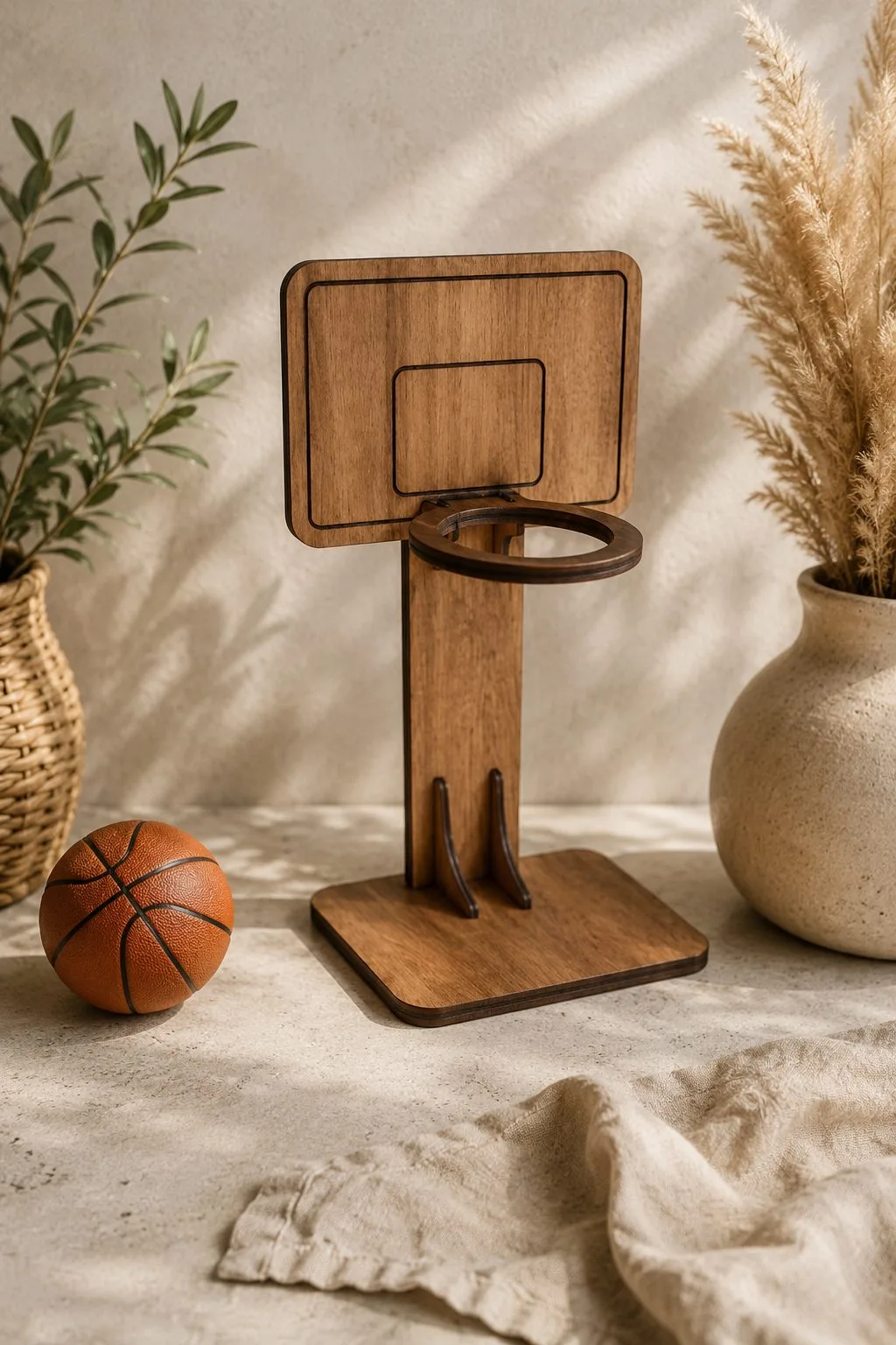 Mini Basketball Hoop Stand — SVG laser cut file