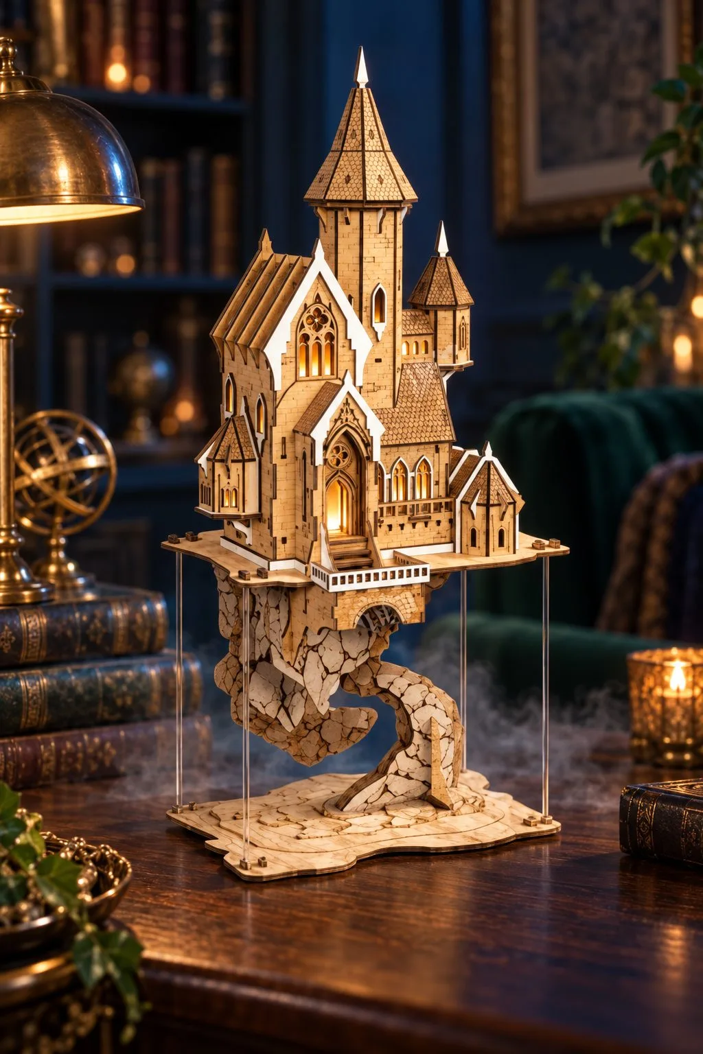 3D Layered Flying Castle Laser Cut | CNC — SVG laser cut file