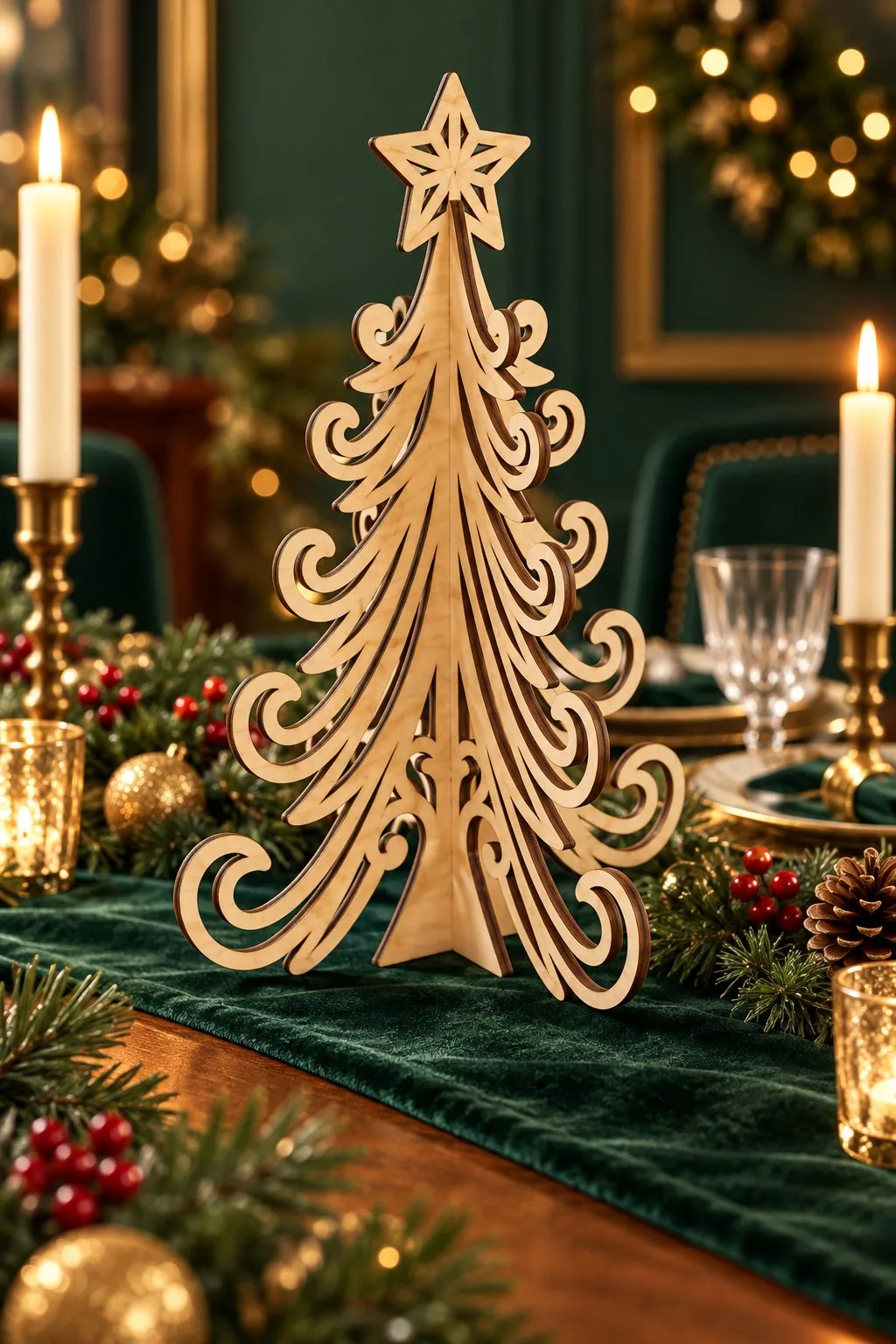3D Wooden Christmas Tree Laser Cut | CNC — SVG laser cut file