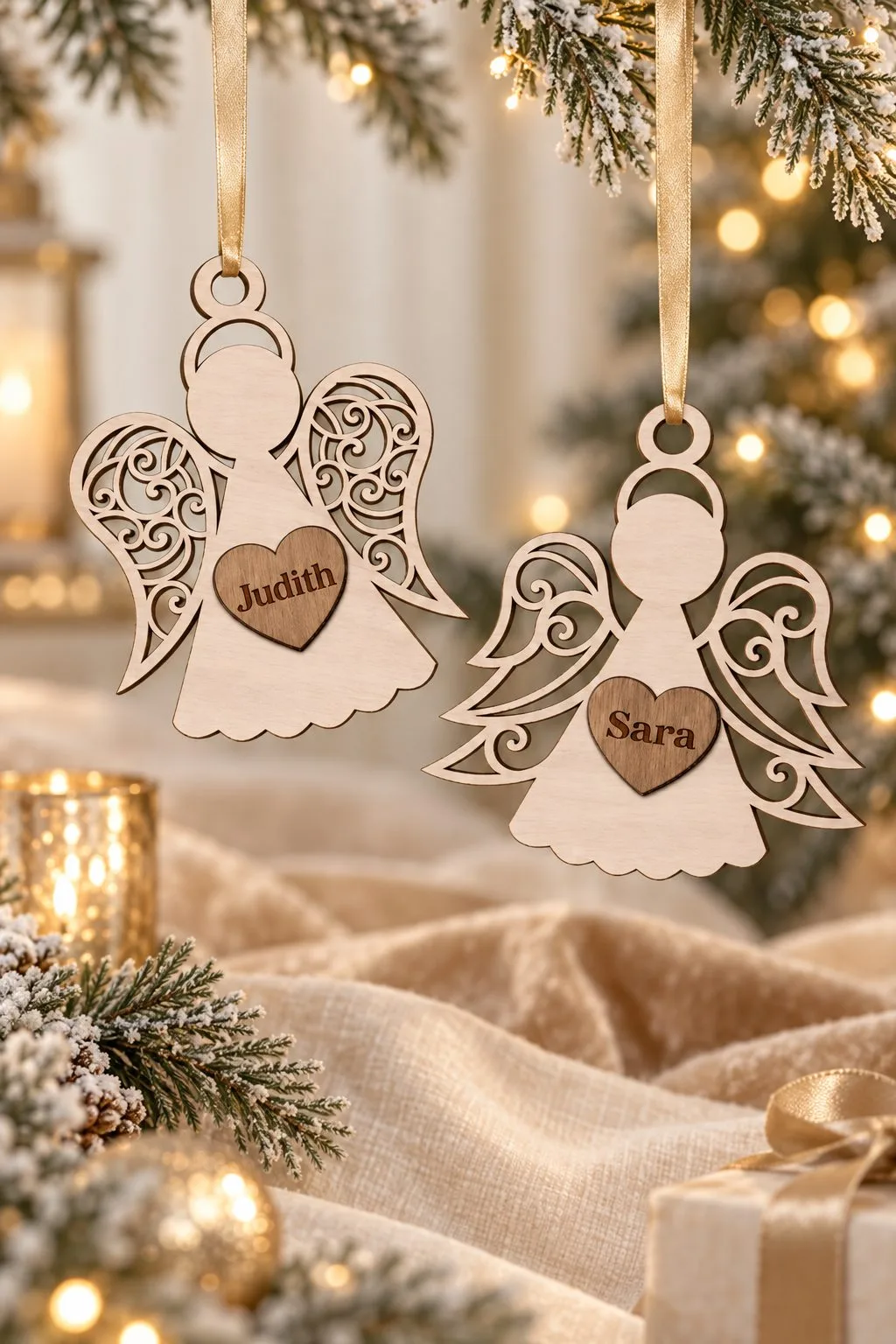 Angel Memorial Ornament — SVG laser cut file