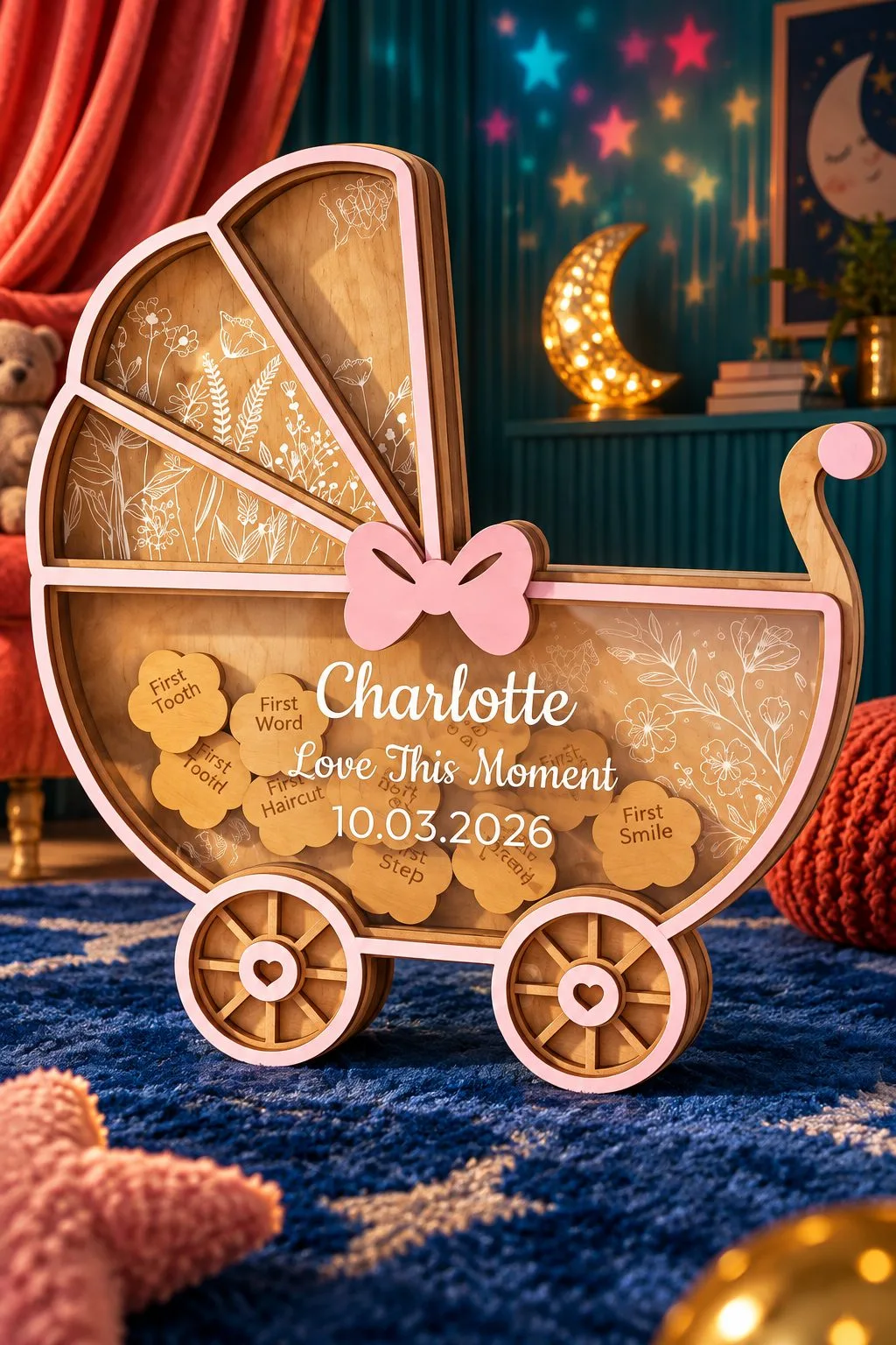 Baby Milestone Bank Laser Cut | Keepsake — SVG laser cut file