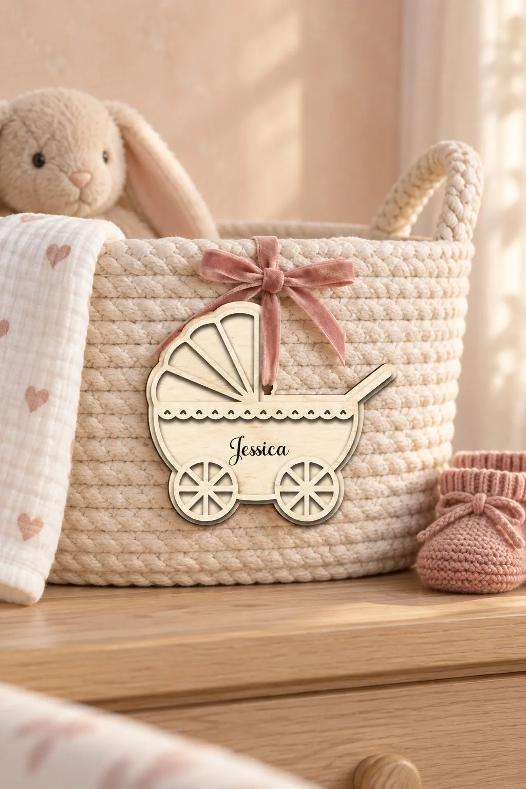 Baby Stroller — another view, SVG laser cut file