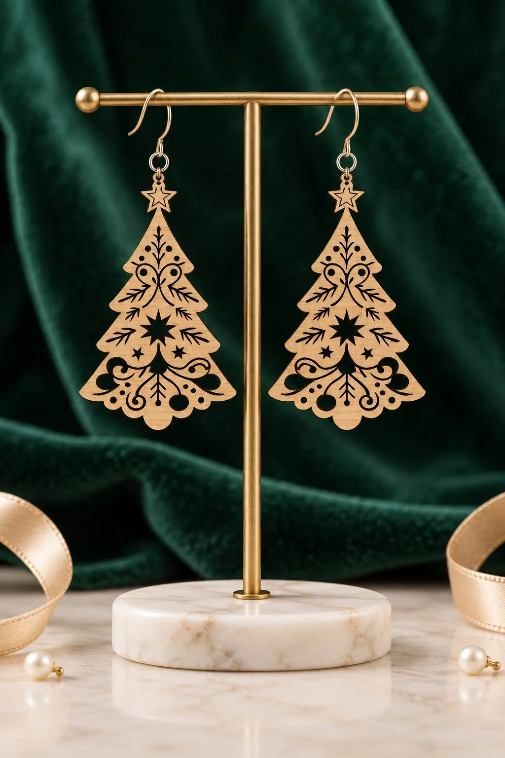 Christmas Earring Laser Cut File — SVG laser cut file
