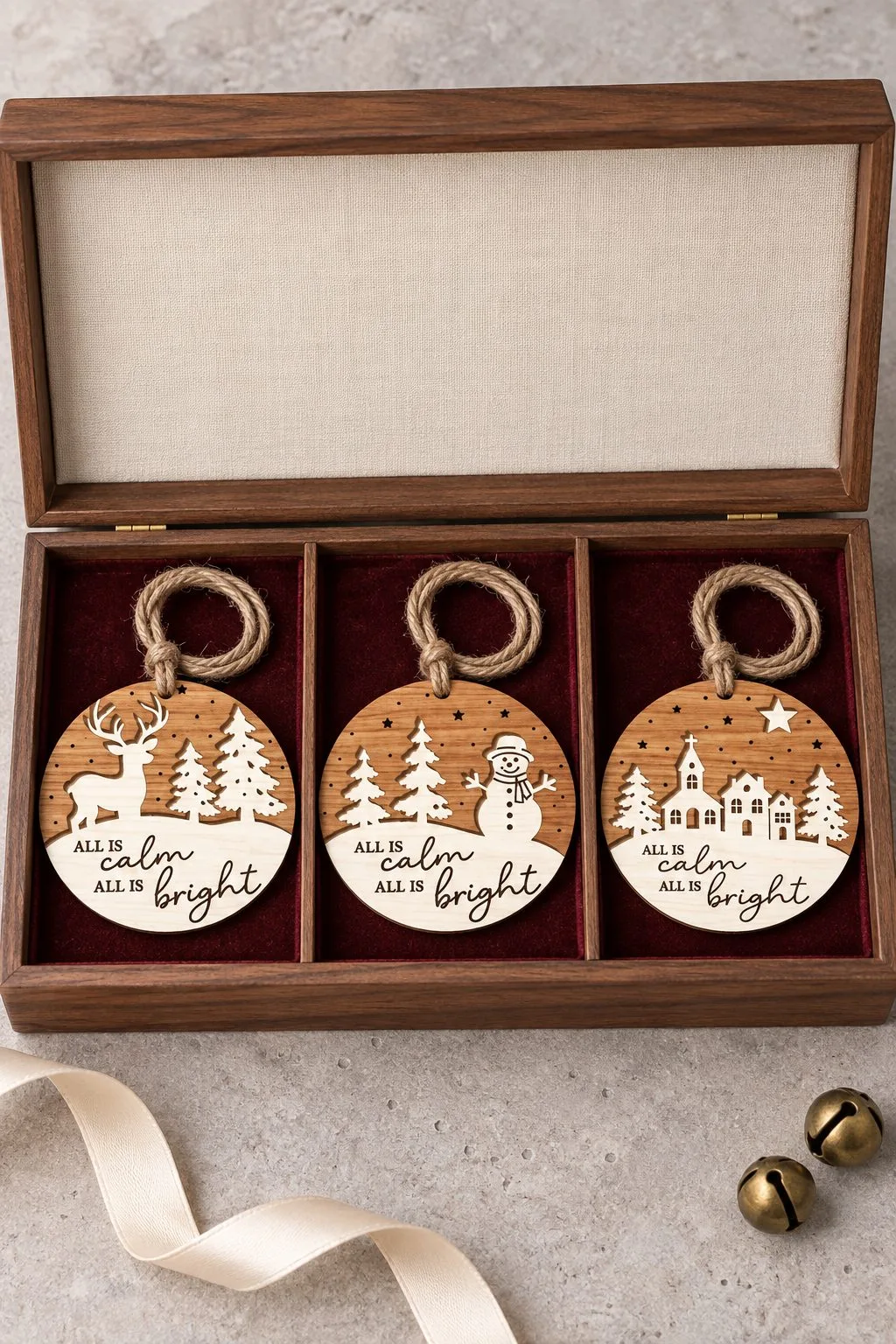 Christmas Ornament Bundle — SVG laser cut file
