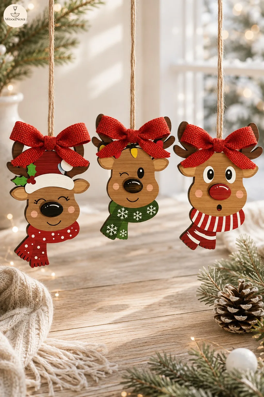Christmas Reindeer Bundle — SVG laser cut file