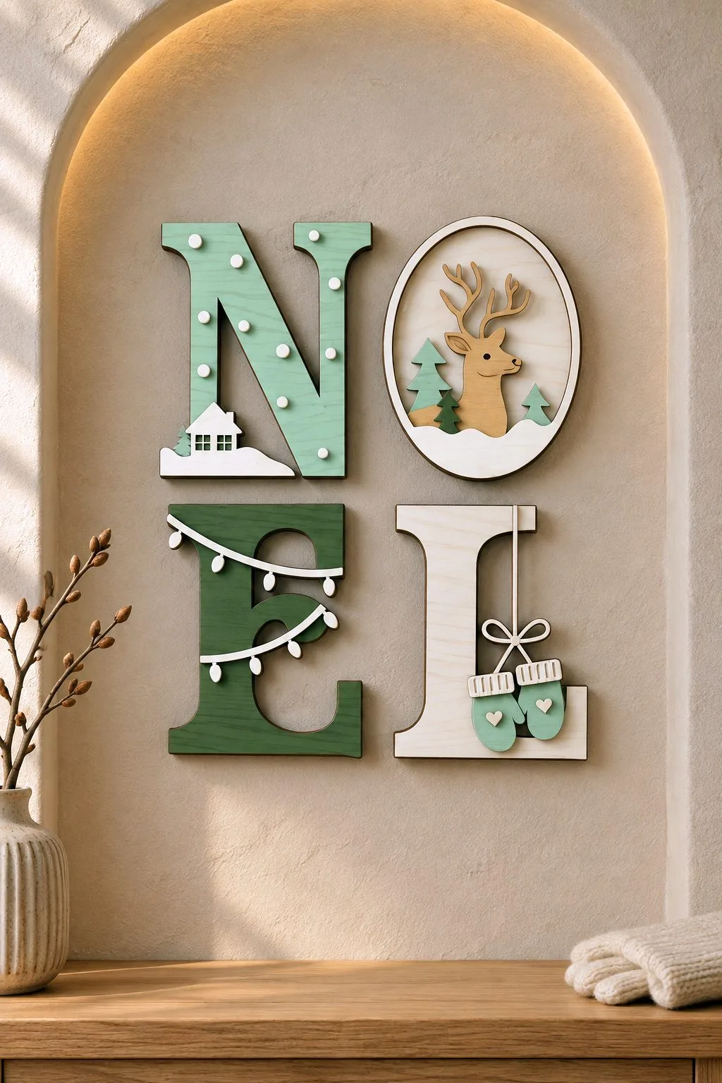 Christmas Word Decor Lasercut Noel — SVG laser cut file