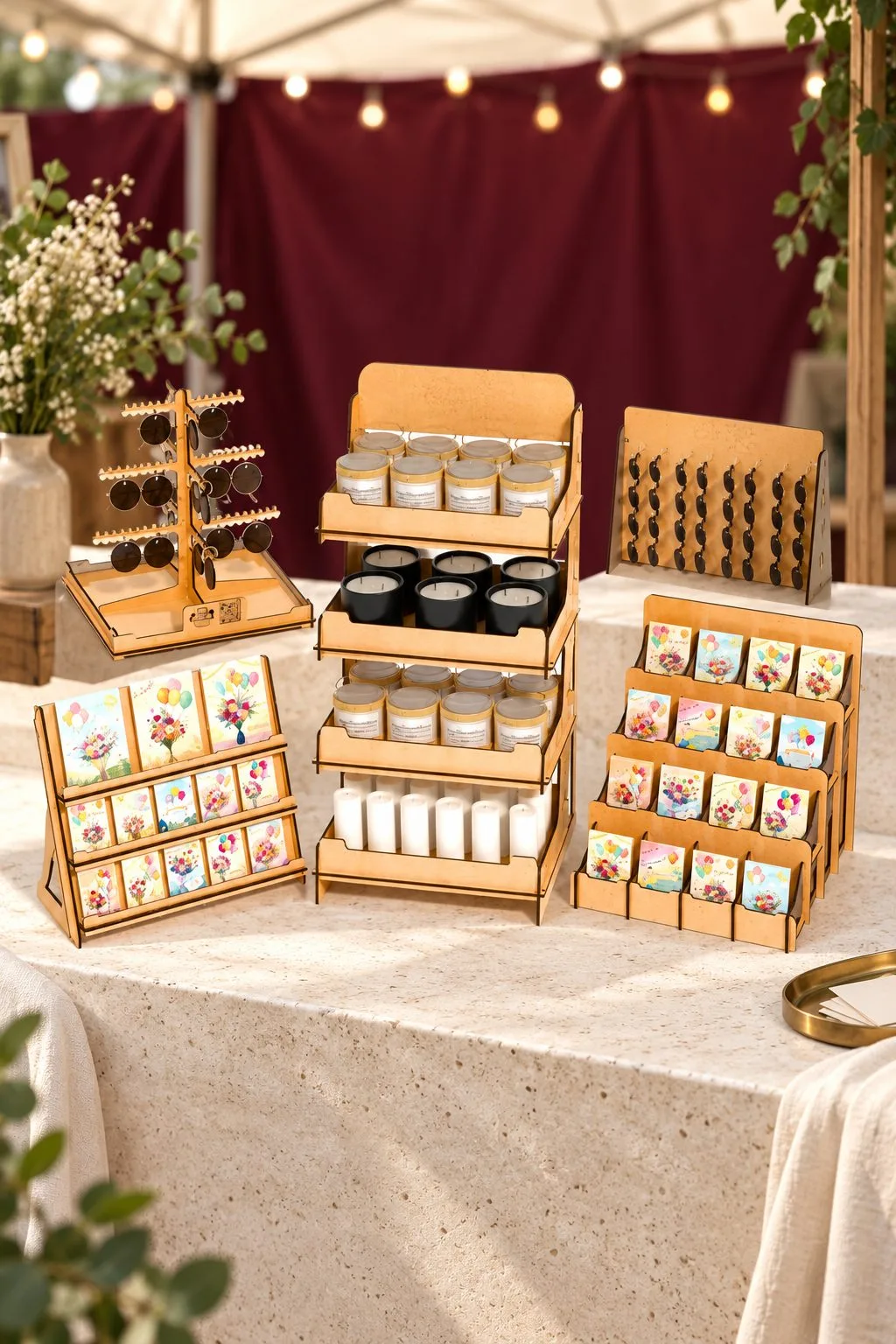 Display Stand Laser Cut Bundle Craft — SVG laser cut file