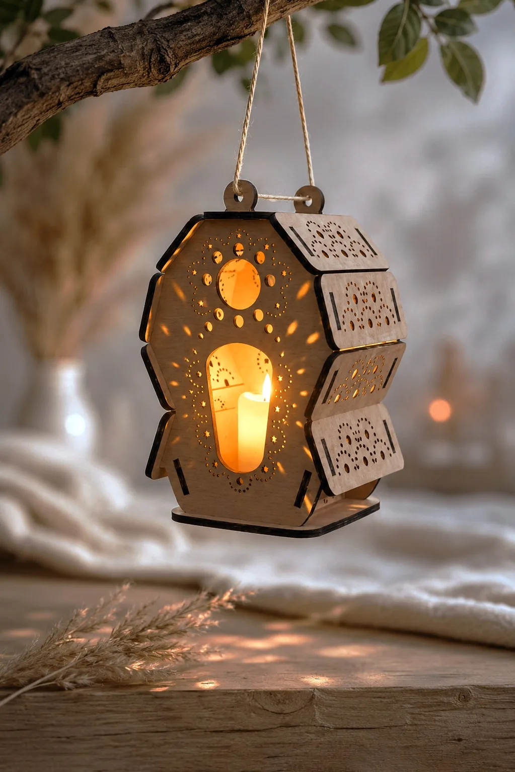 Hanging Fairy House Lantern — SVG laser cut file