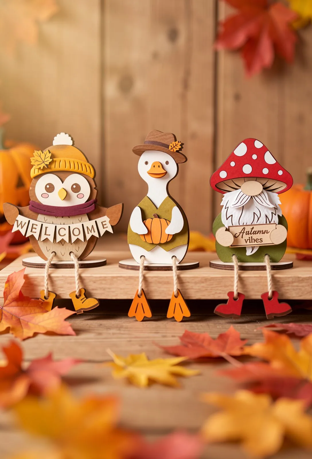 Fall Characters Bundle Laser Cut — SVG laser cut file