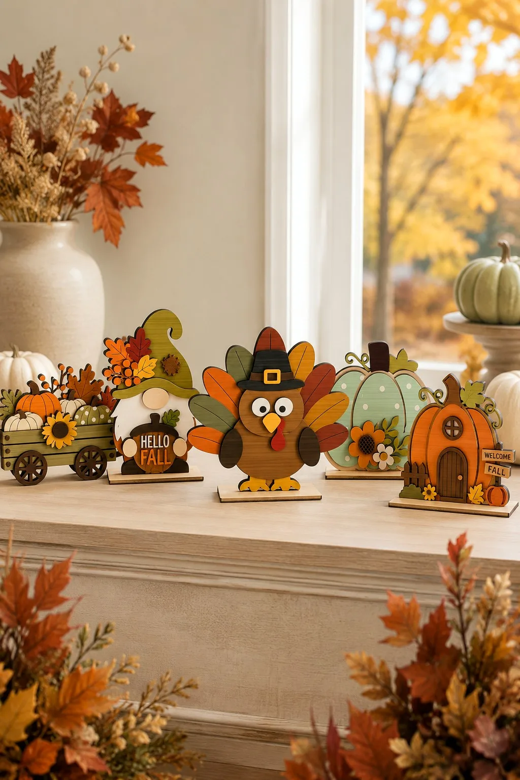 Fall Shelf Sitter Laser Cut Bundle — SVG laser cut file