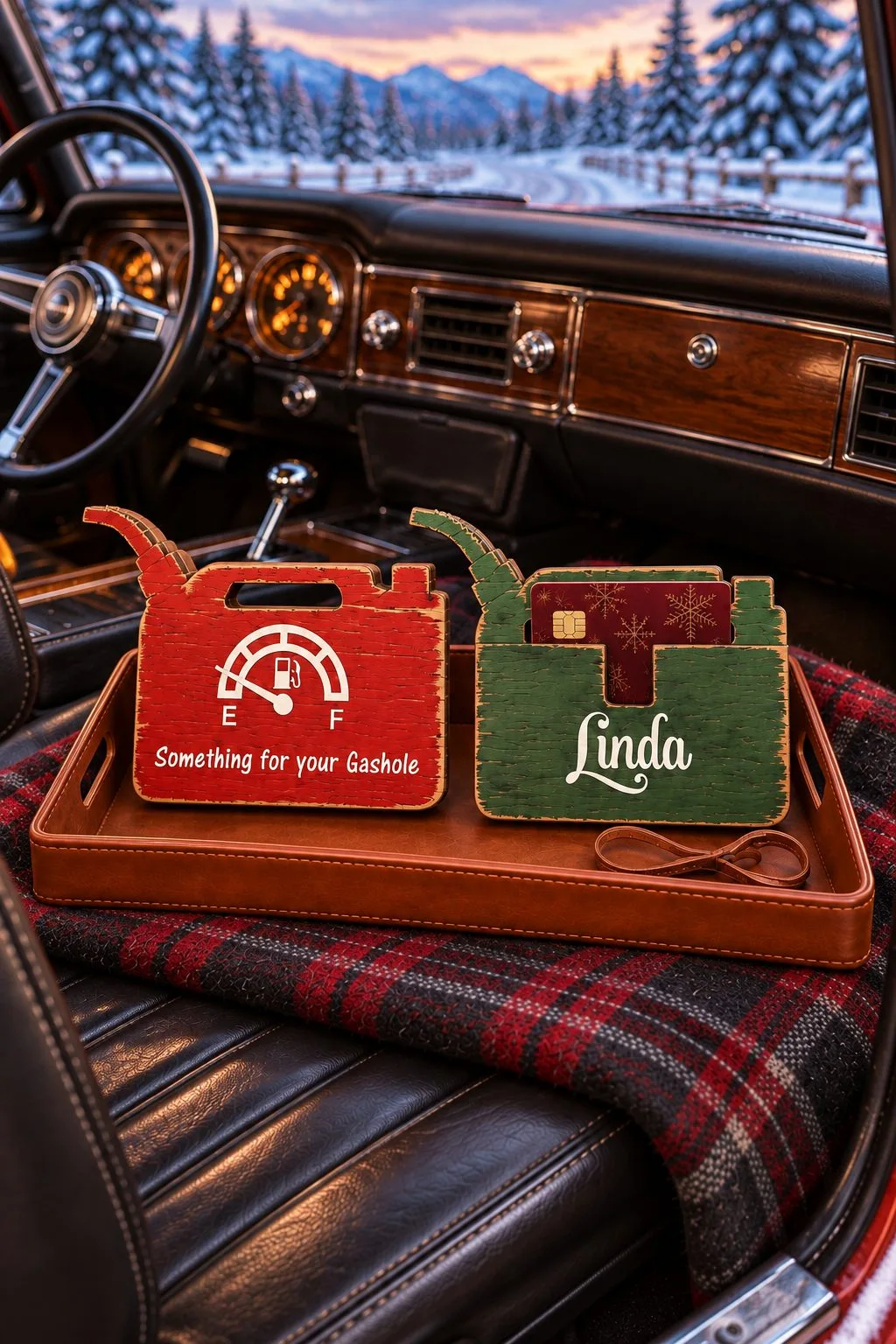 Gas Can Gift Card Christmas Ornament — SVG laser cut file