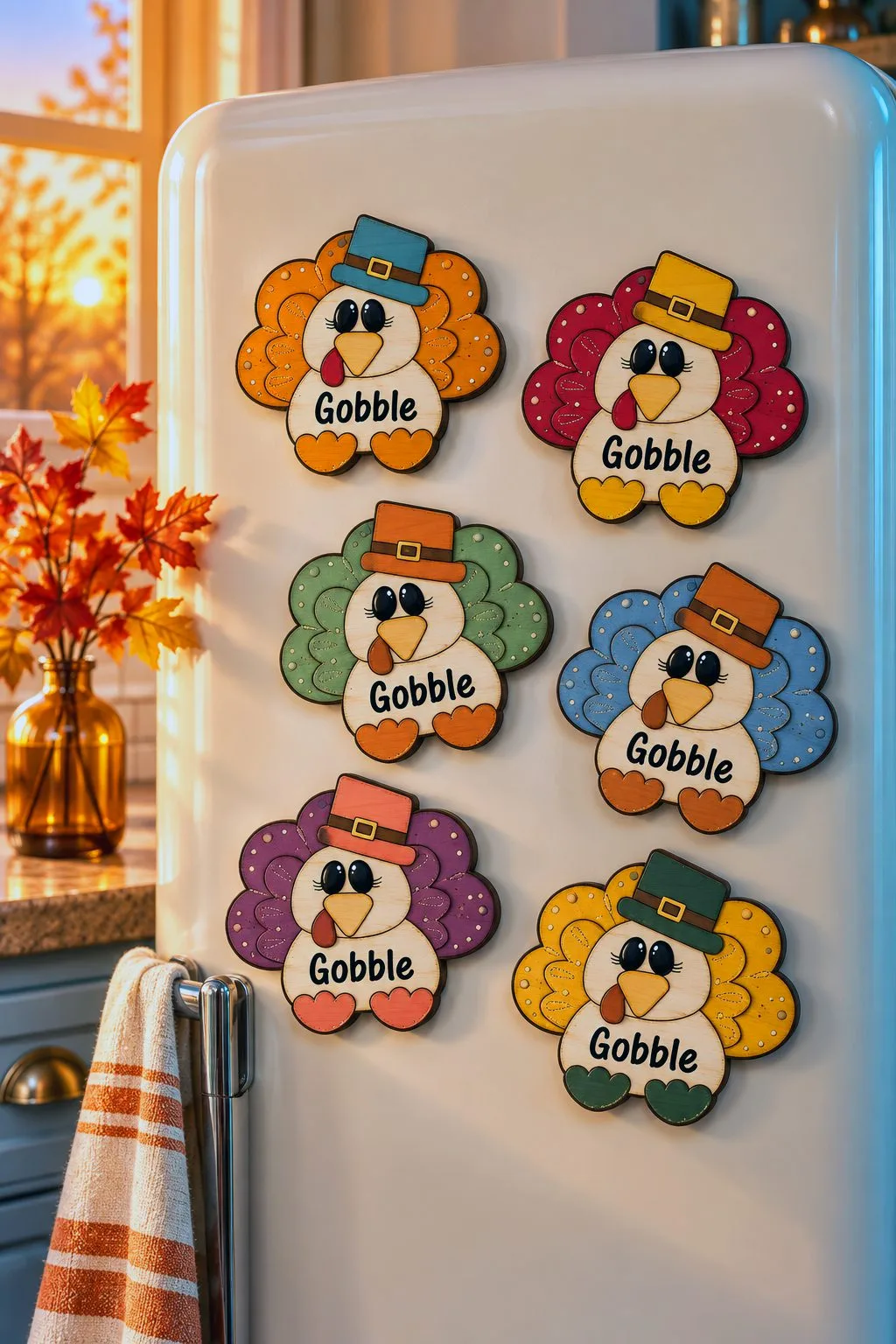 Gobble the Turkey — SVG laser cut file