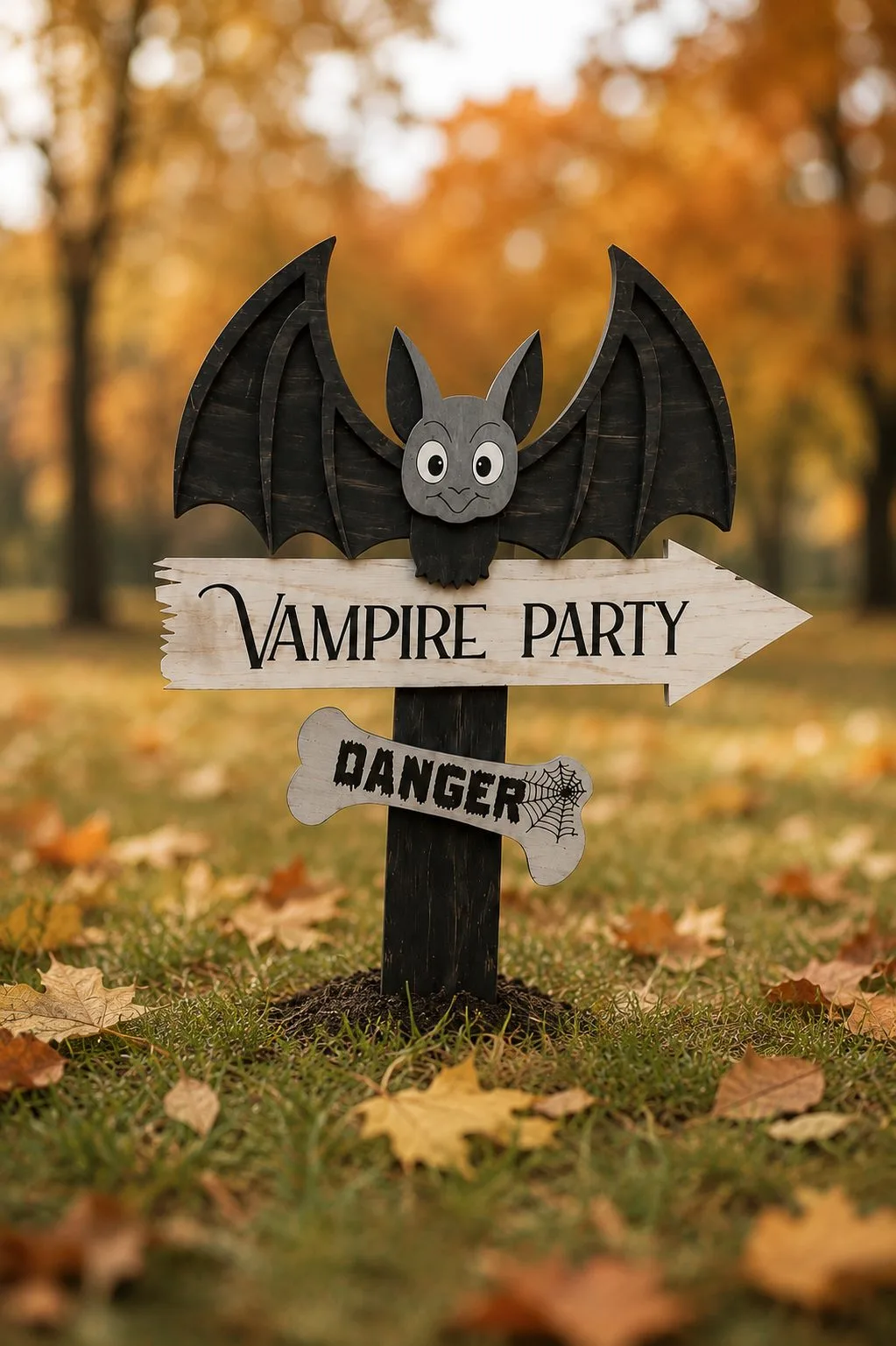 Vampire Party Yard Sign — SVG laser cut file