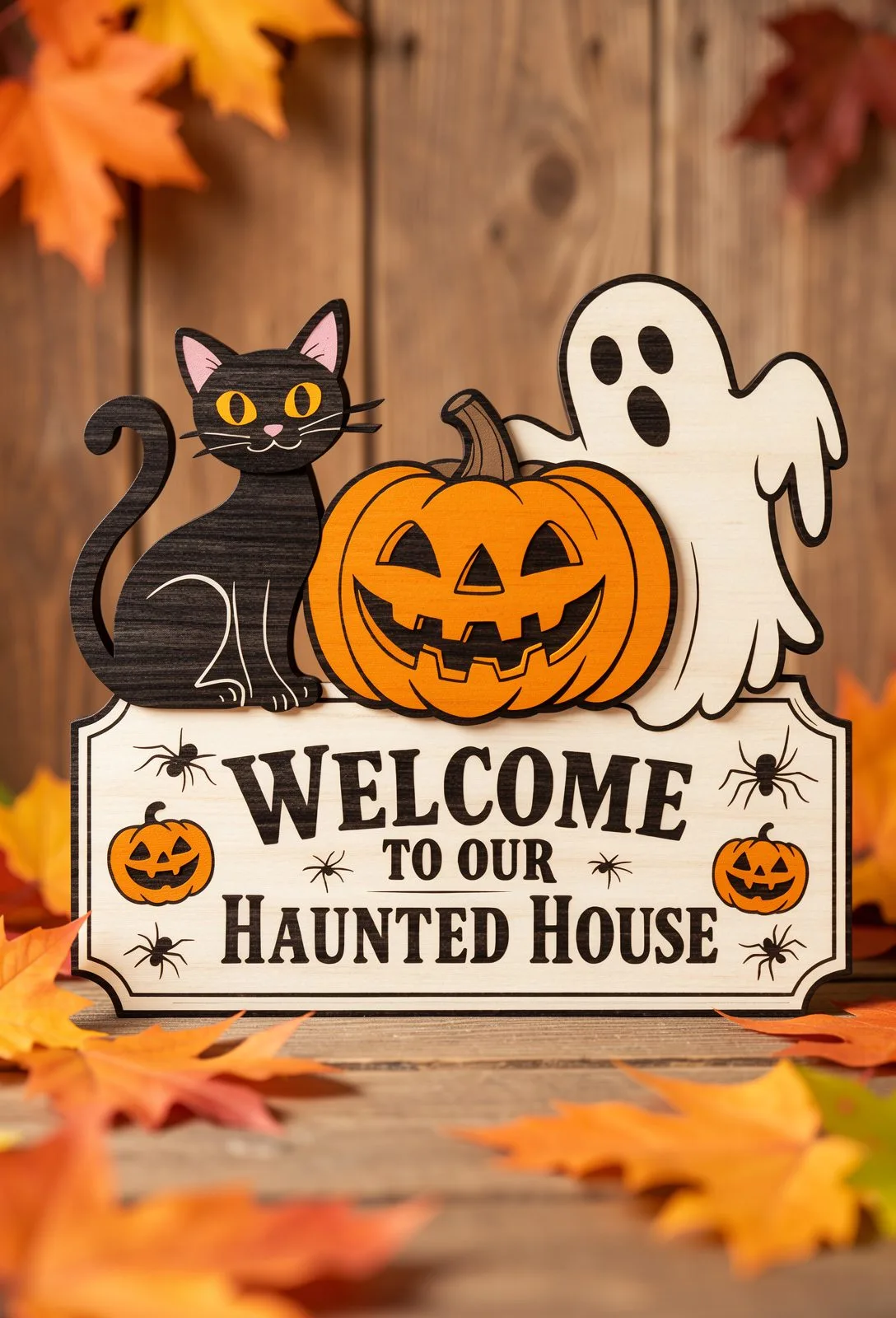 Welcome to Our Haunted House — SVG laser cut file