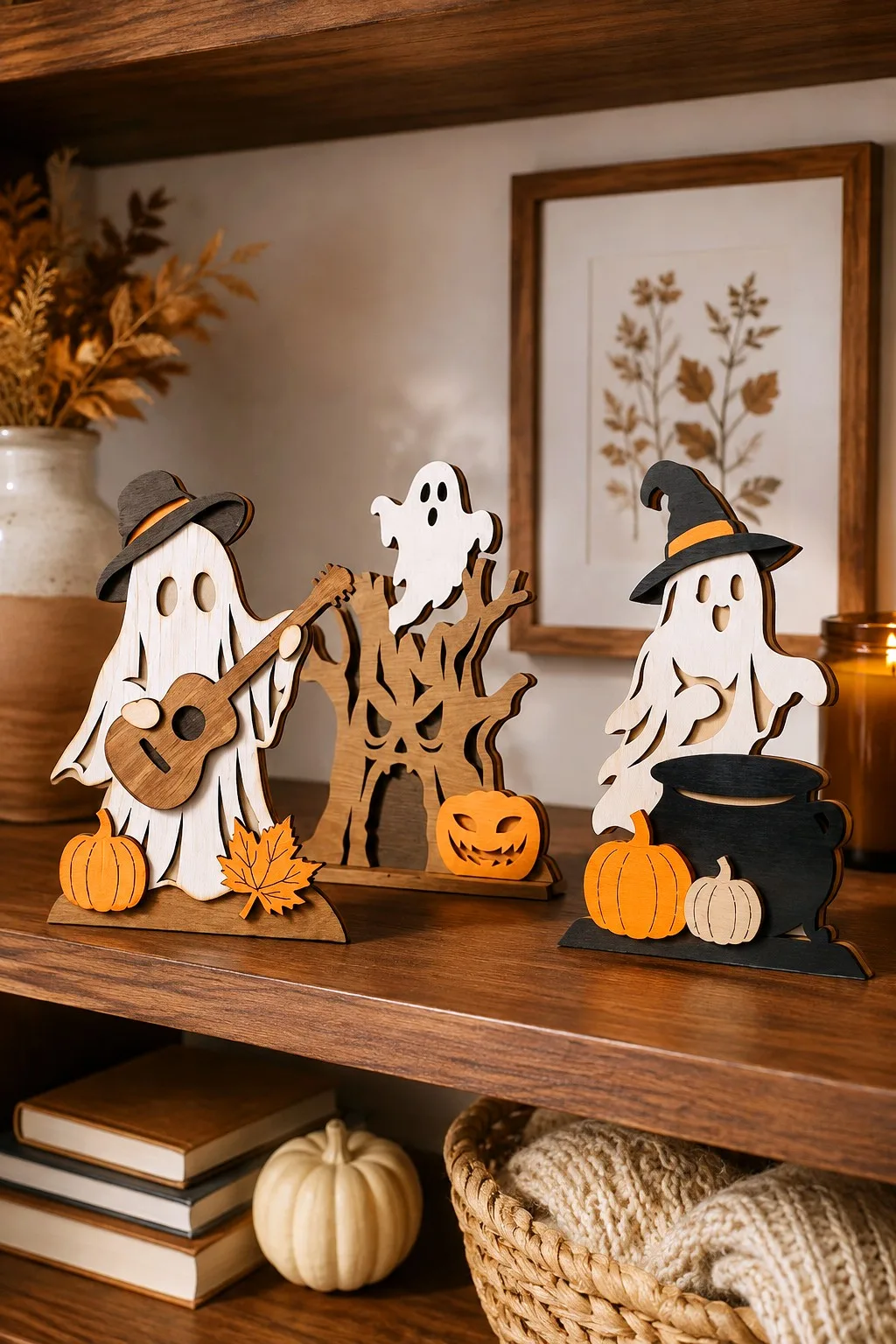 Halloween Ghost Stands Bundle Laser Cut — SVG laser cut file