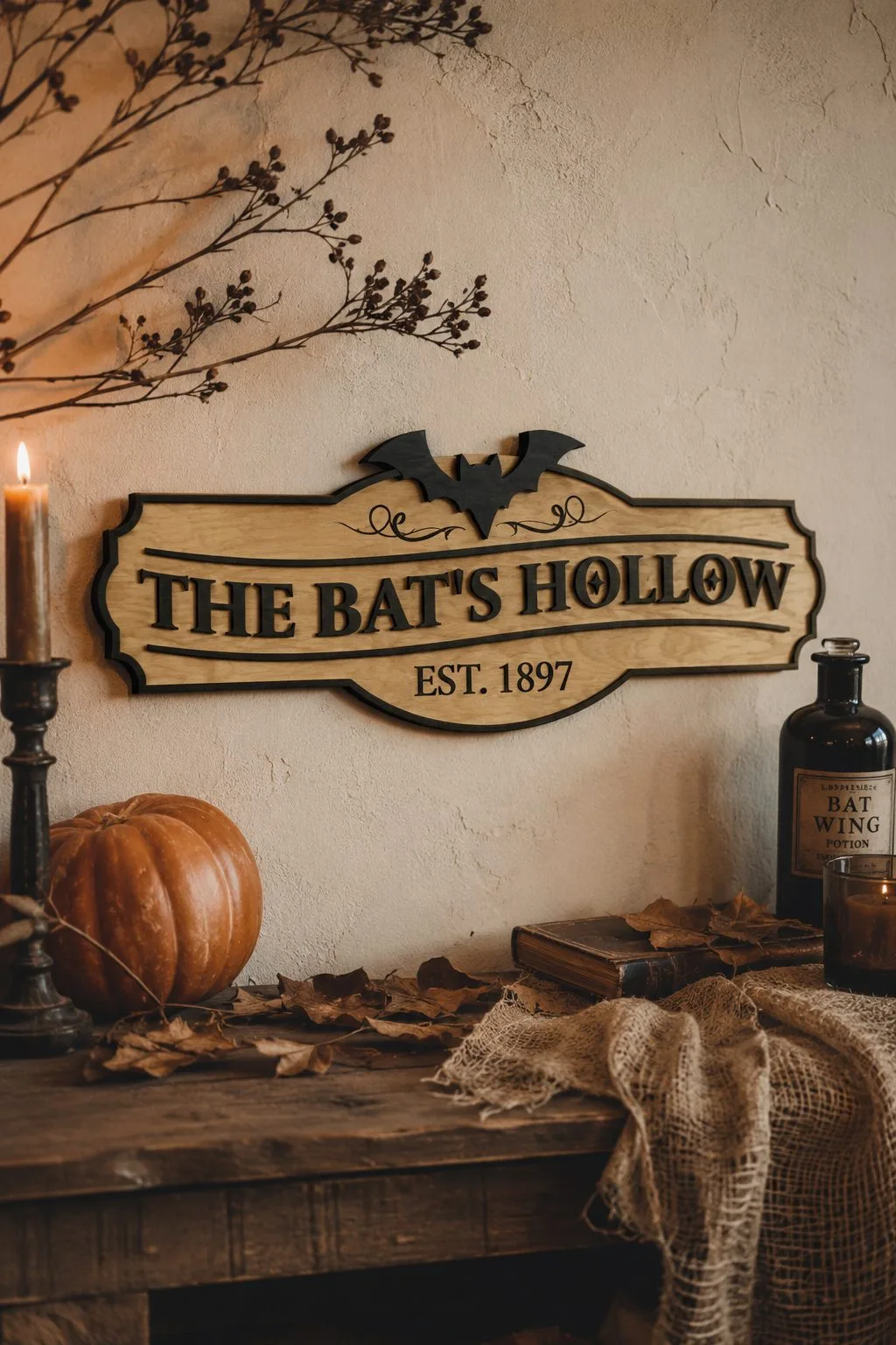 Halloween Vintage Signs Bundle Laser Cut — SVG laser cut file