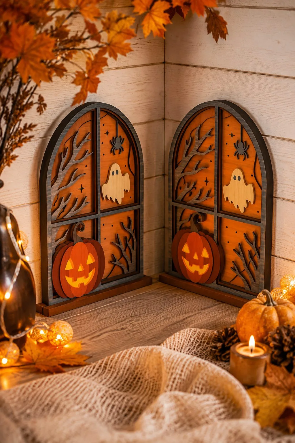 Halloween Window Laser Cut File — SVG laser cut file