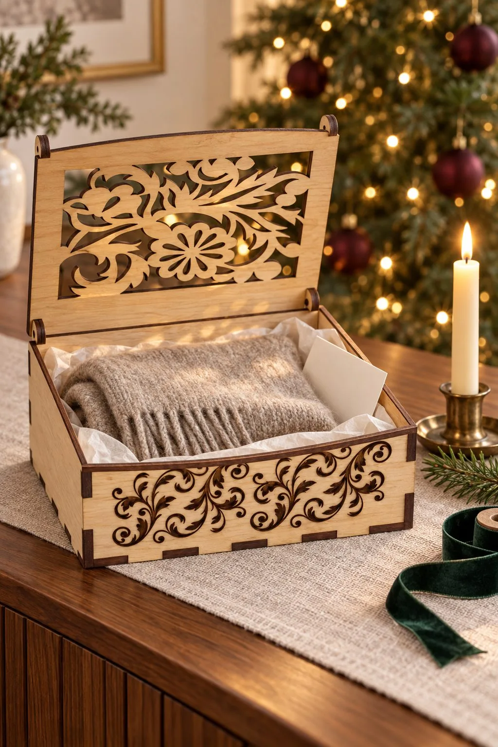 Jewelry Box Laser Cut Files Ref003 — SVG laser cut file