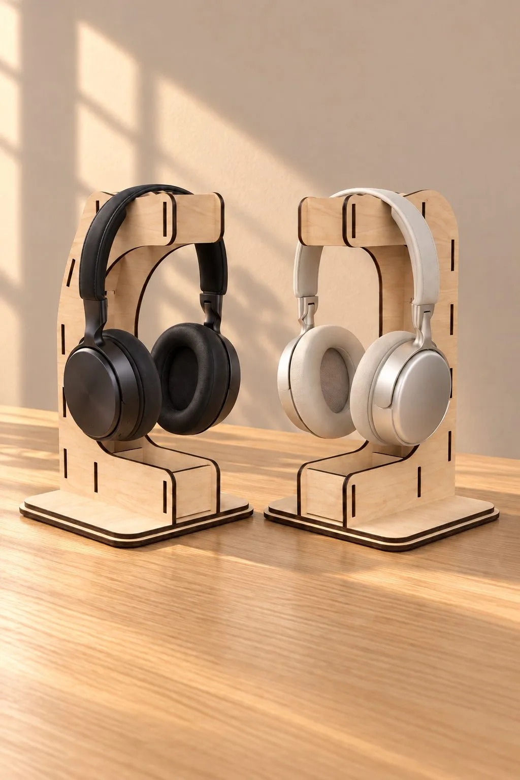 Laser Cut Headphone Stand — SVG laser cut file