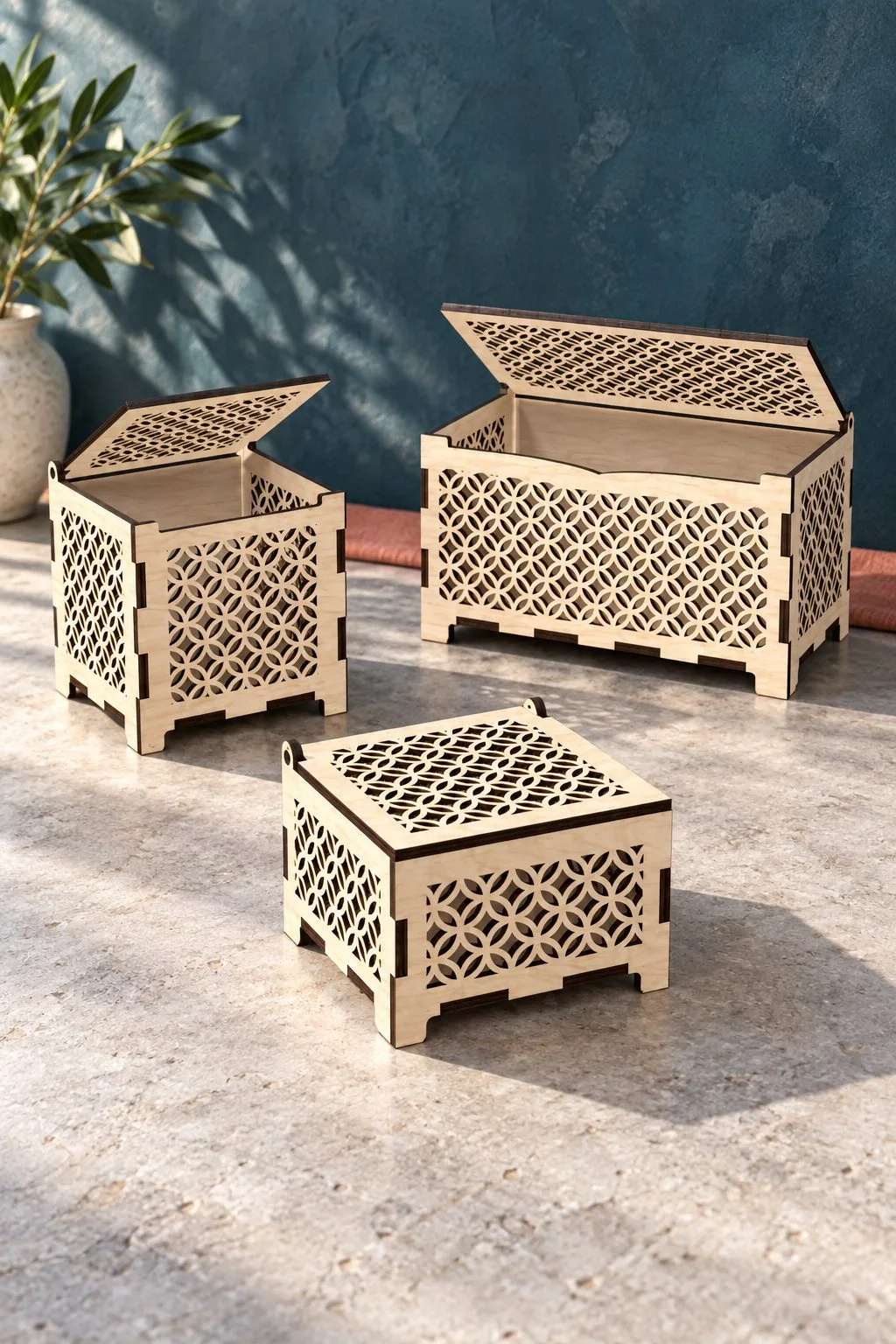Laser Cut Jewelry Box — SVG laser cut file