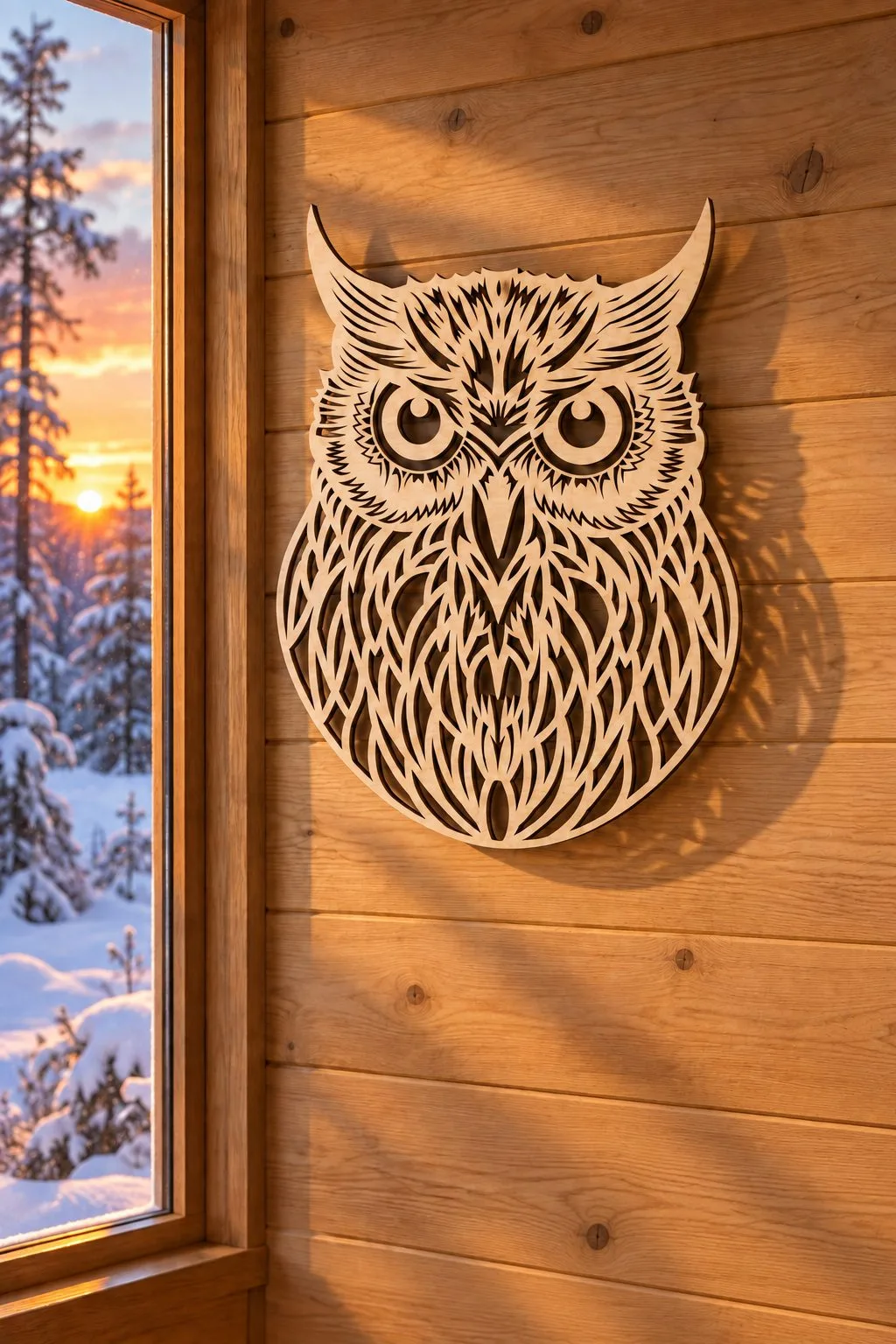 Laser Cut Owl Silhouette — SVG laser cut file