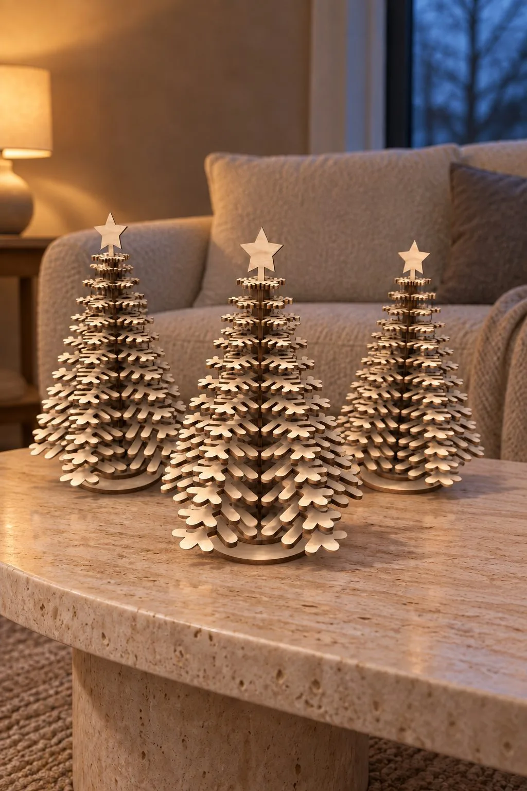 Laser Cut Stacked Christmas Tree — SVG laser cut file