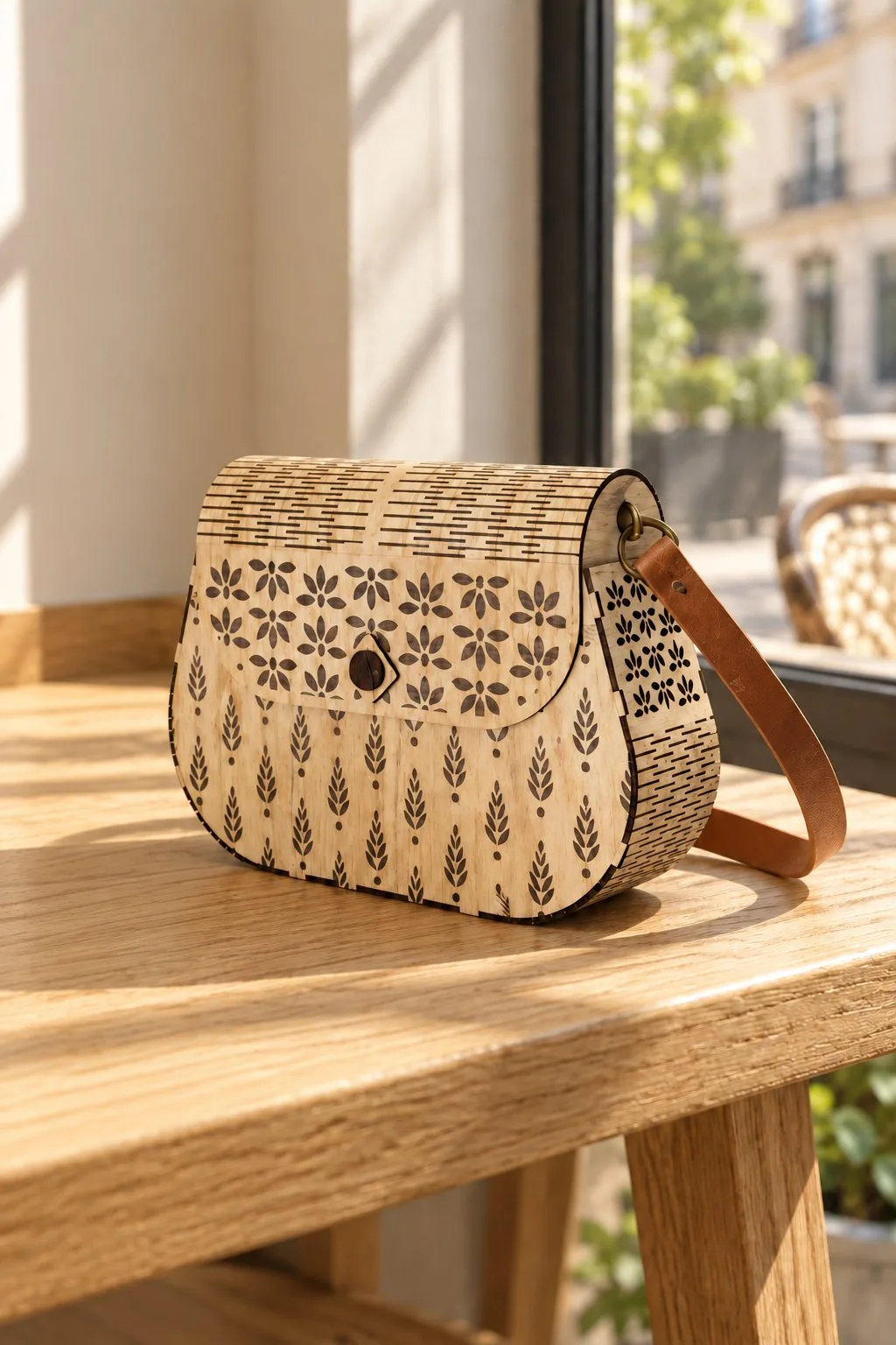 Laser Cut Wooden Bag Pattern — SVG laser cut file