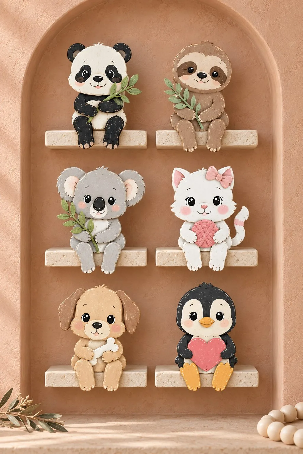 Layered Animal Shelf Sitter Bundle — SVG laser cut file