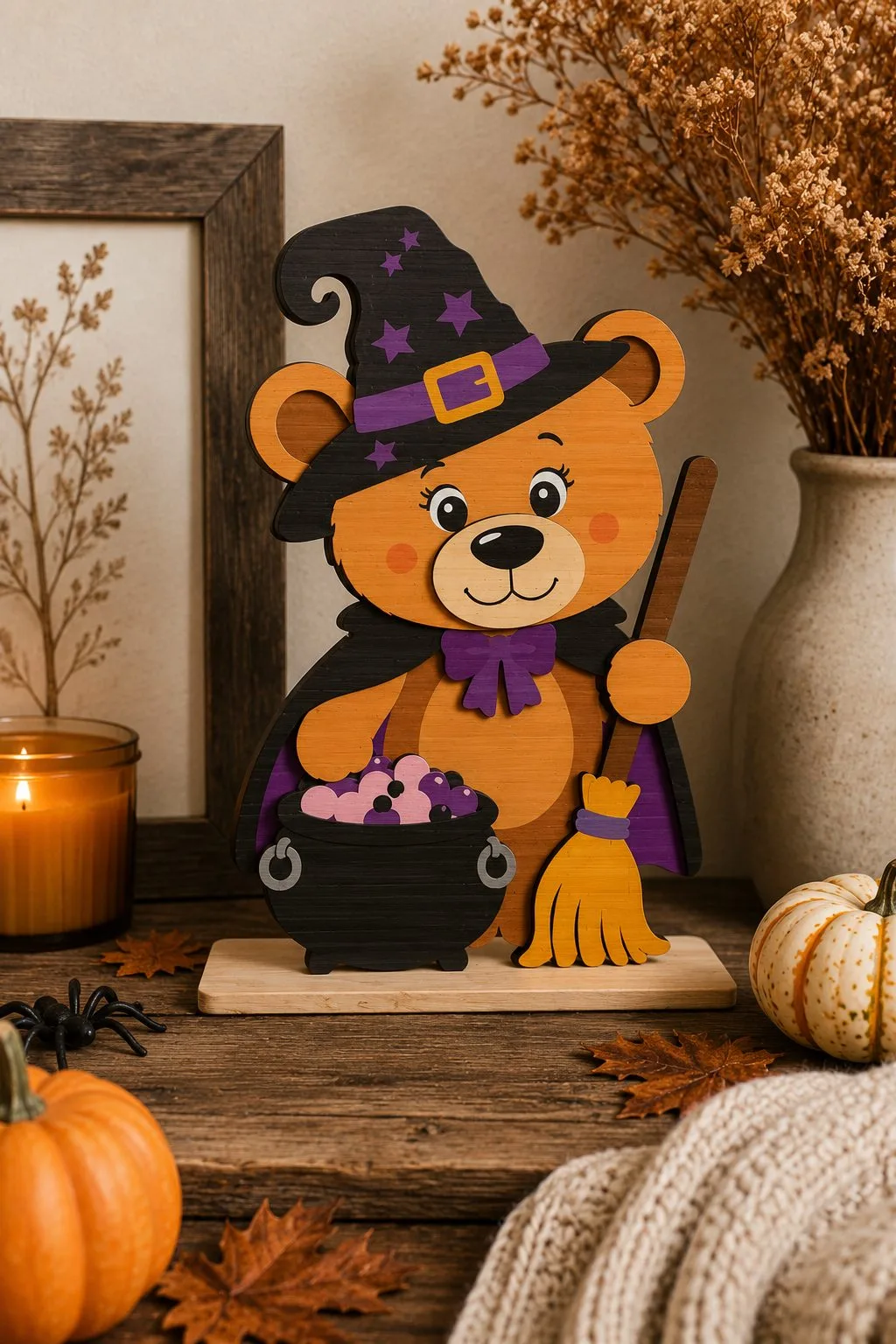 Layered Halloween Bear Bundle — SVG laser cut file