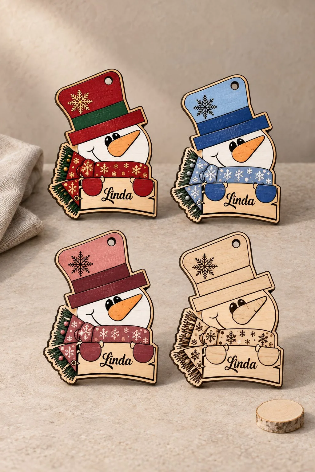 Let It Snow Snowman — SVG laser cut file