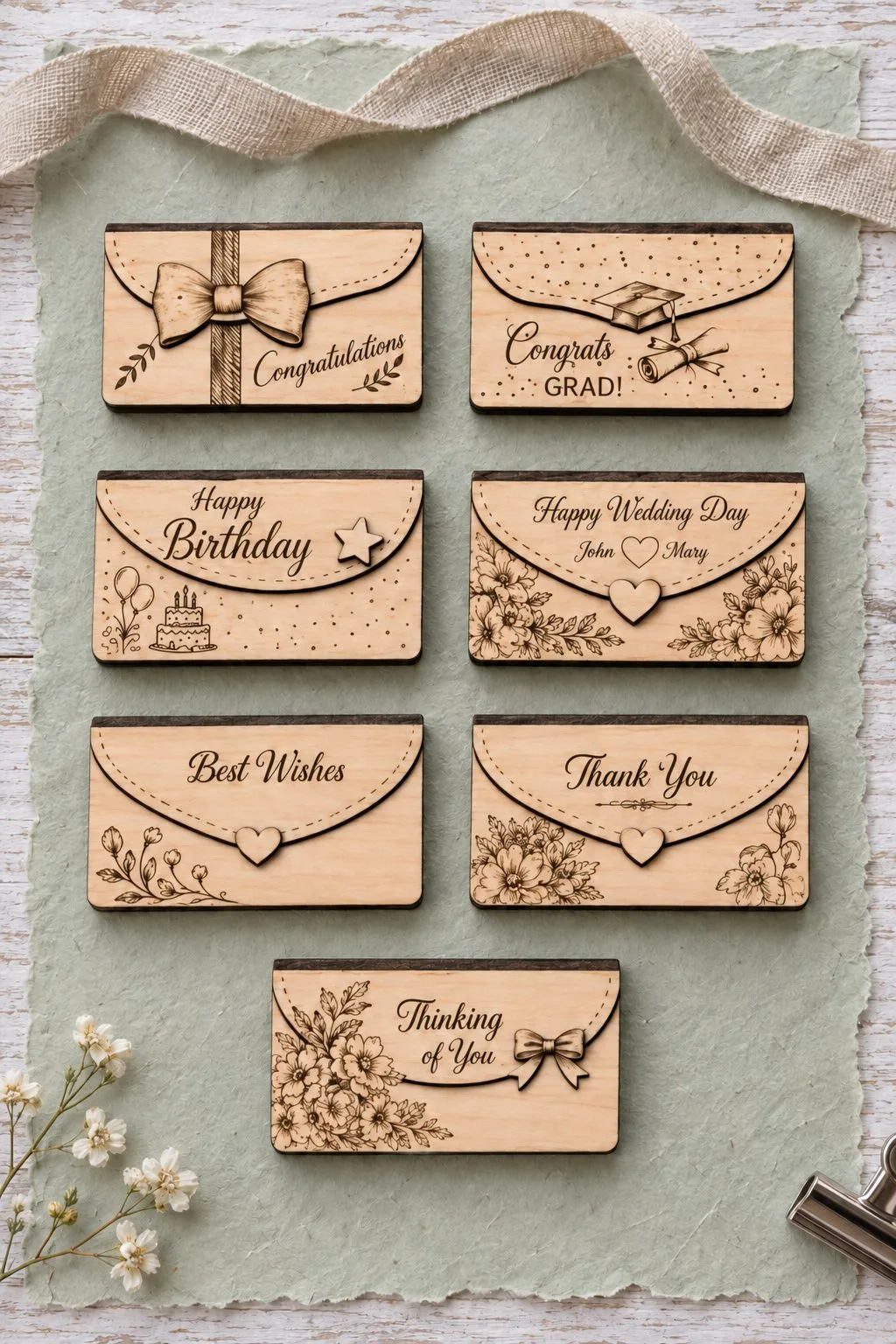 Money Gift Card Laser Cut — SVG laser cut file