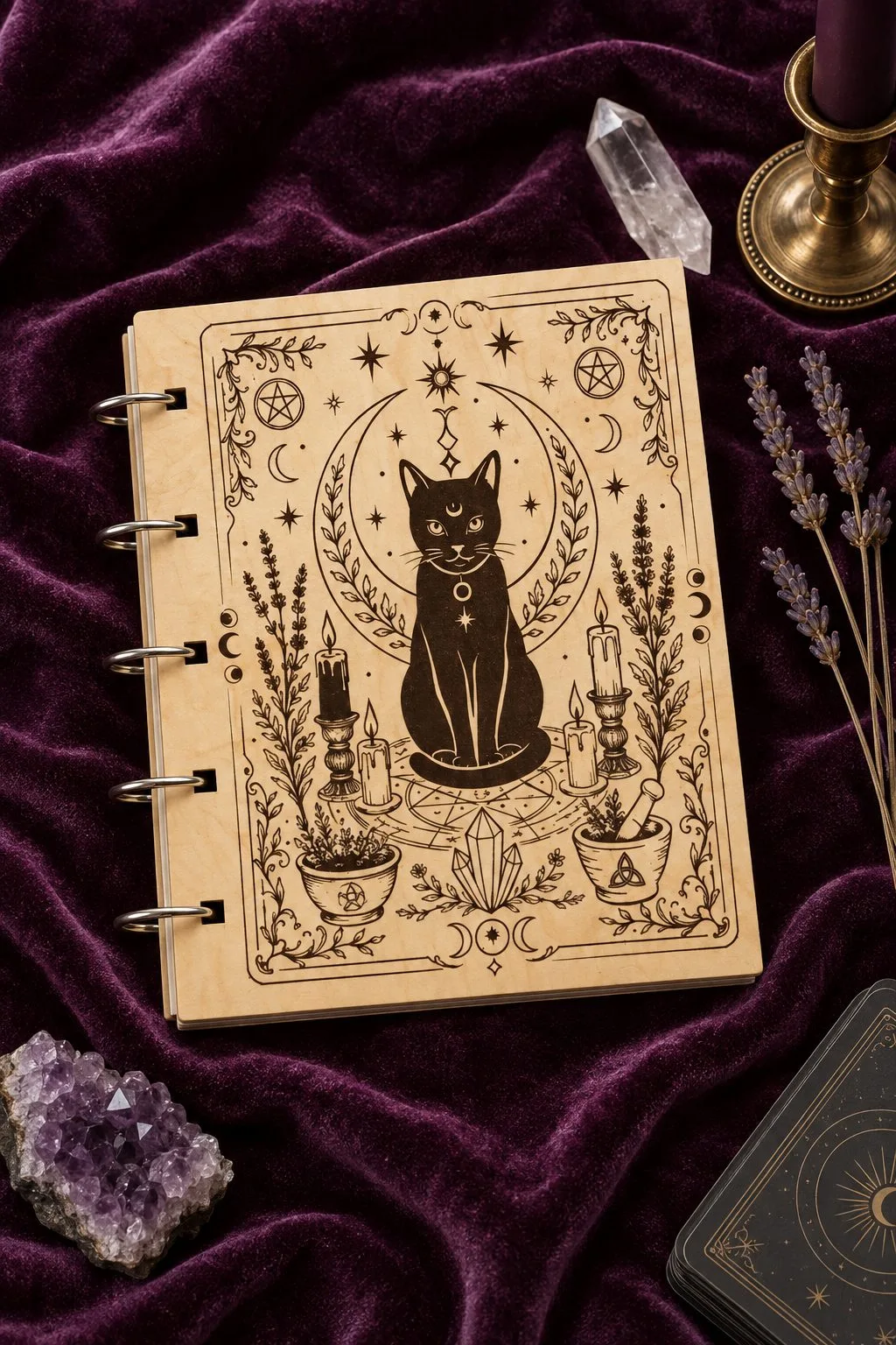 Mystical Notebook Cover Laser Cut Bundle — SVG laser cut file