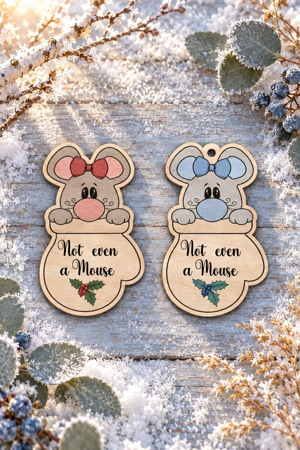Not Even a Mouse in Mitten — SVG laser cut file