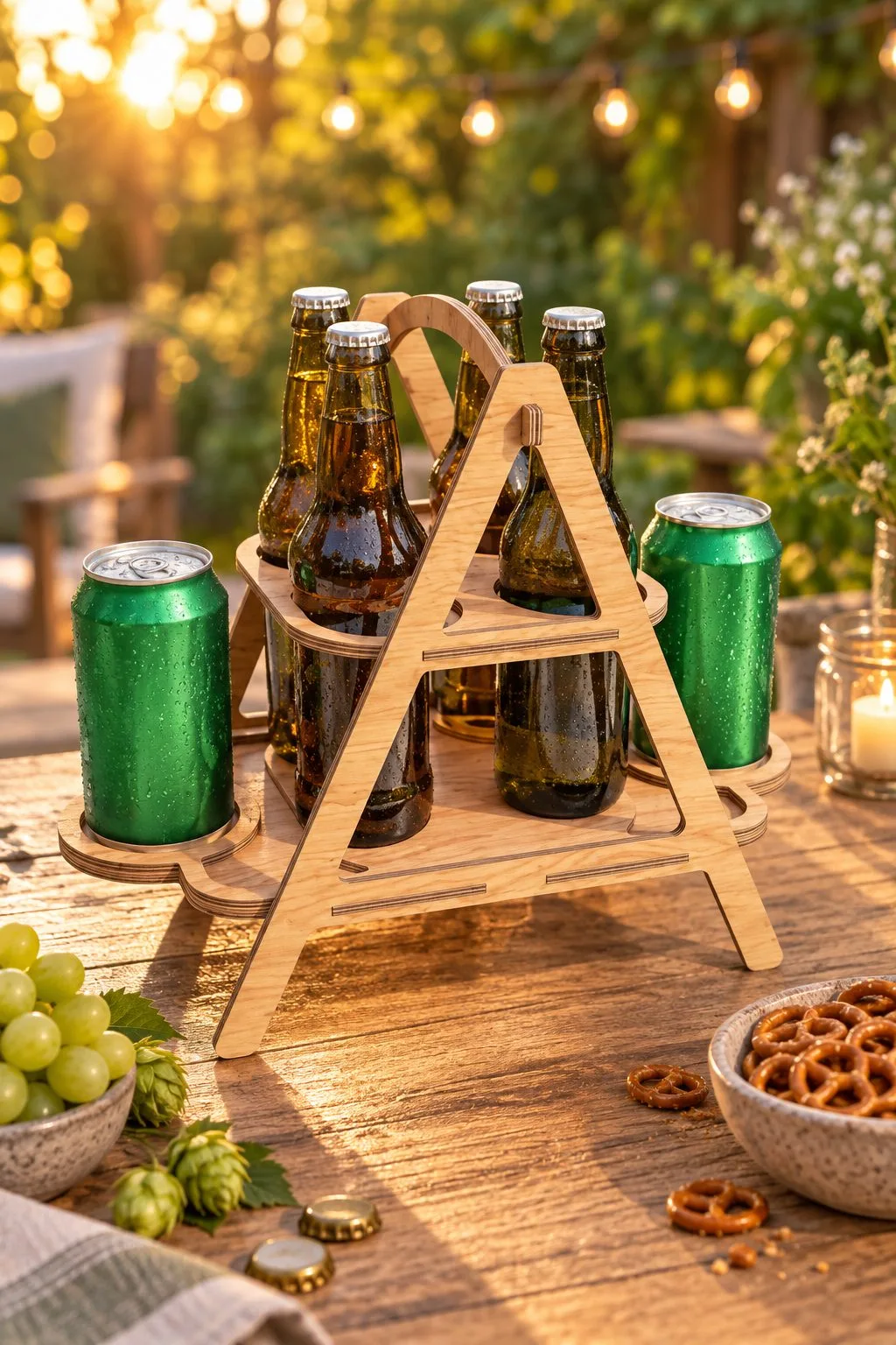 Outdoor Beer Picnic Table Laser Bundle — SVG laser cut file