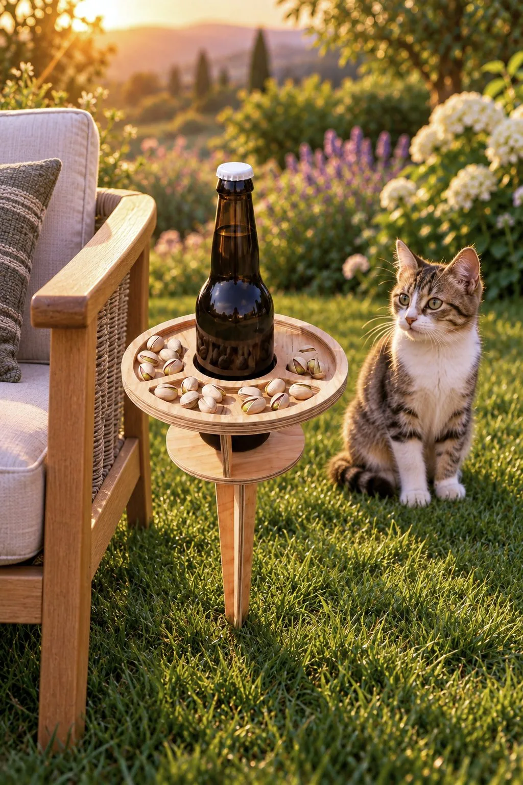 Outdoor Beer Picnic Table Laser Cut | CNC — SVG laser cut file