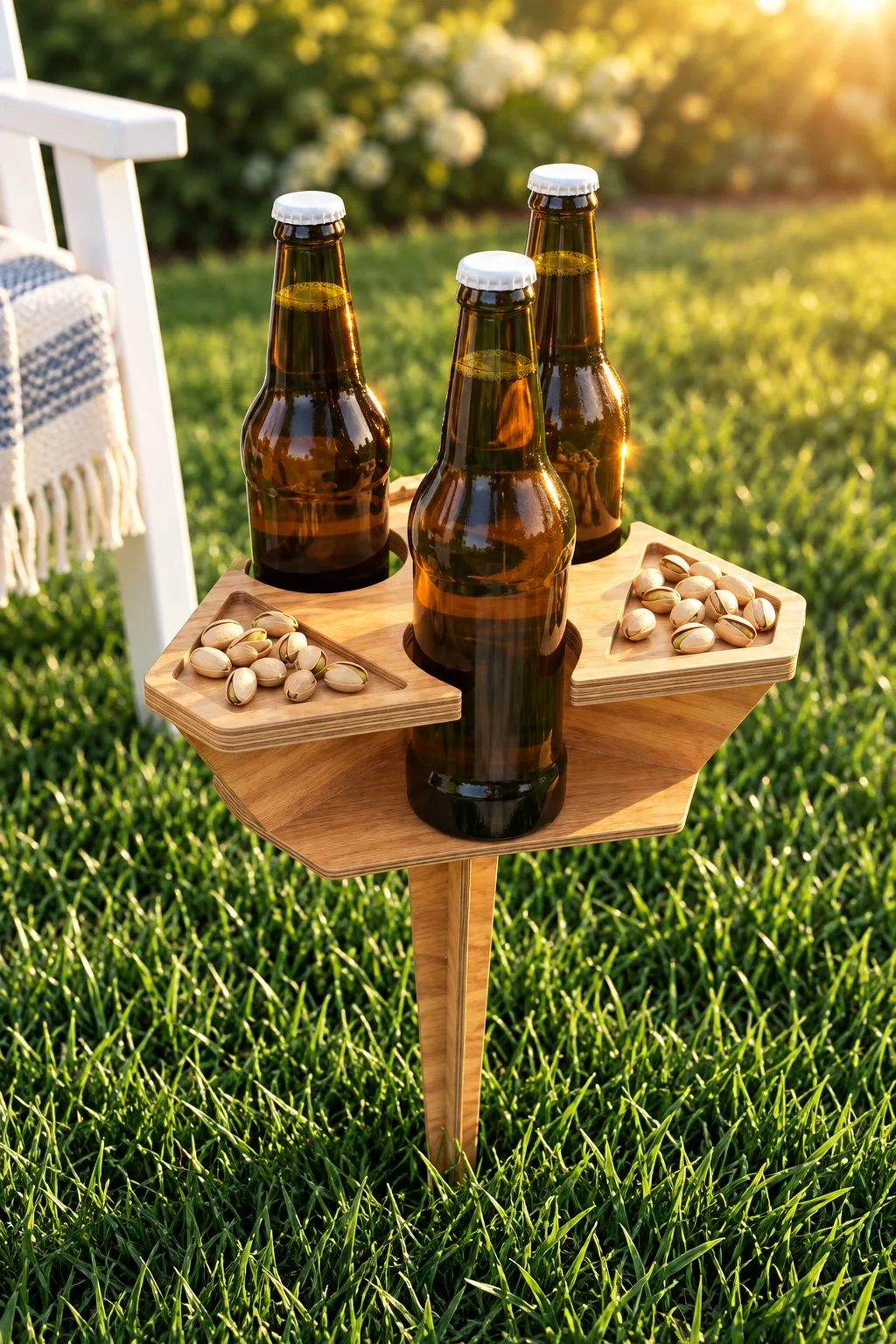 Outdoor Beer Picnic Table Laser Cut | CNC — SVG laser cut file