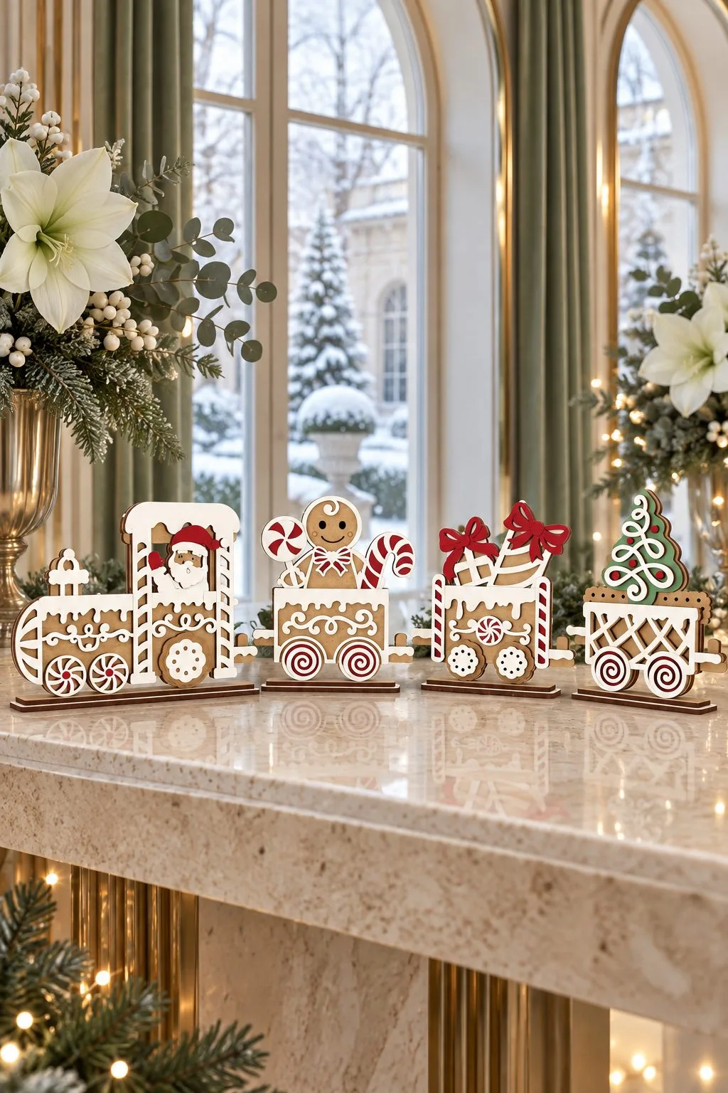 Santa's Christmas Train | Holiday Gifts — SVG laser cut file