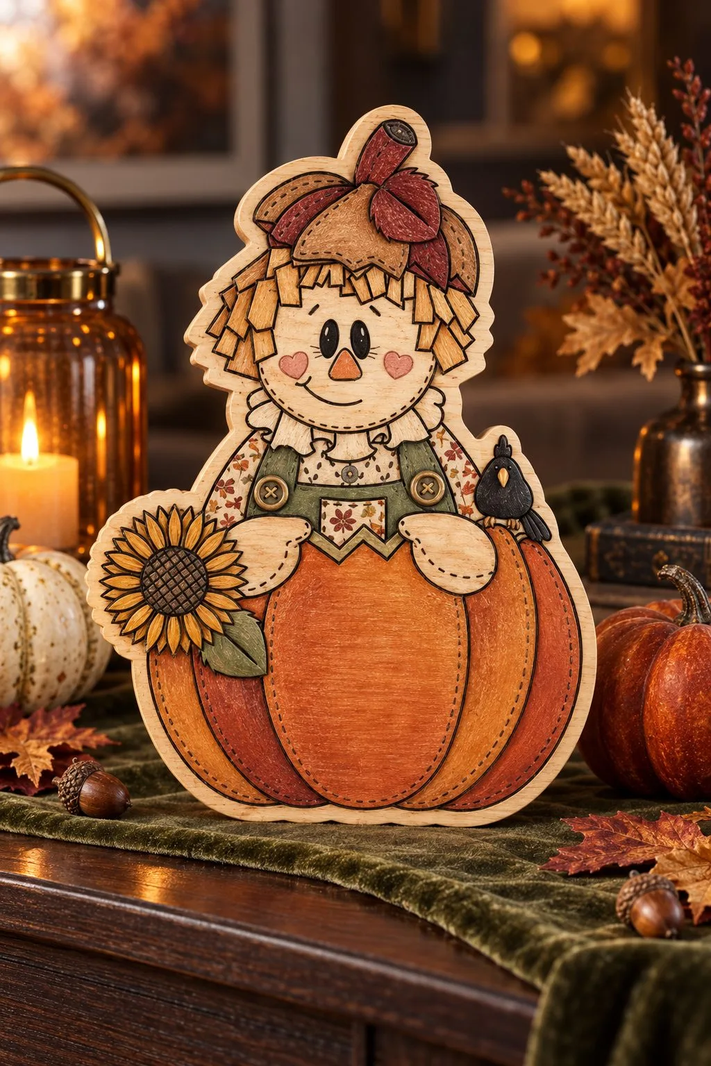 Scarecrow Fall Decor Laser — SVG laser cut file