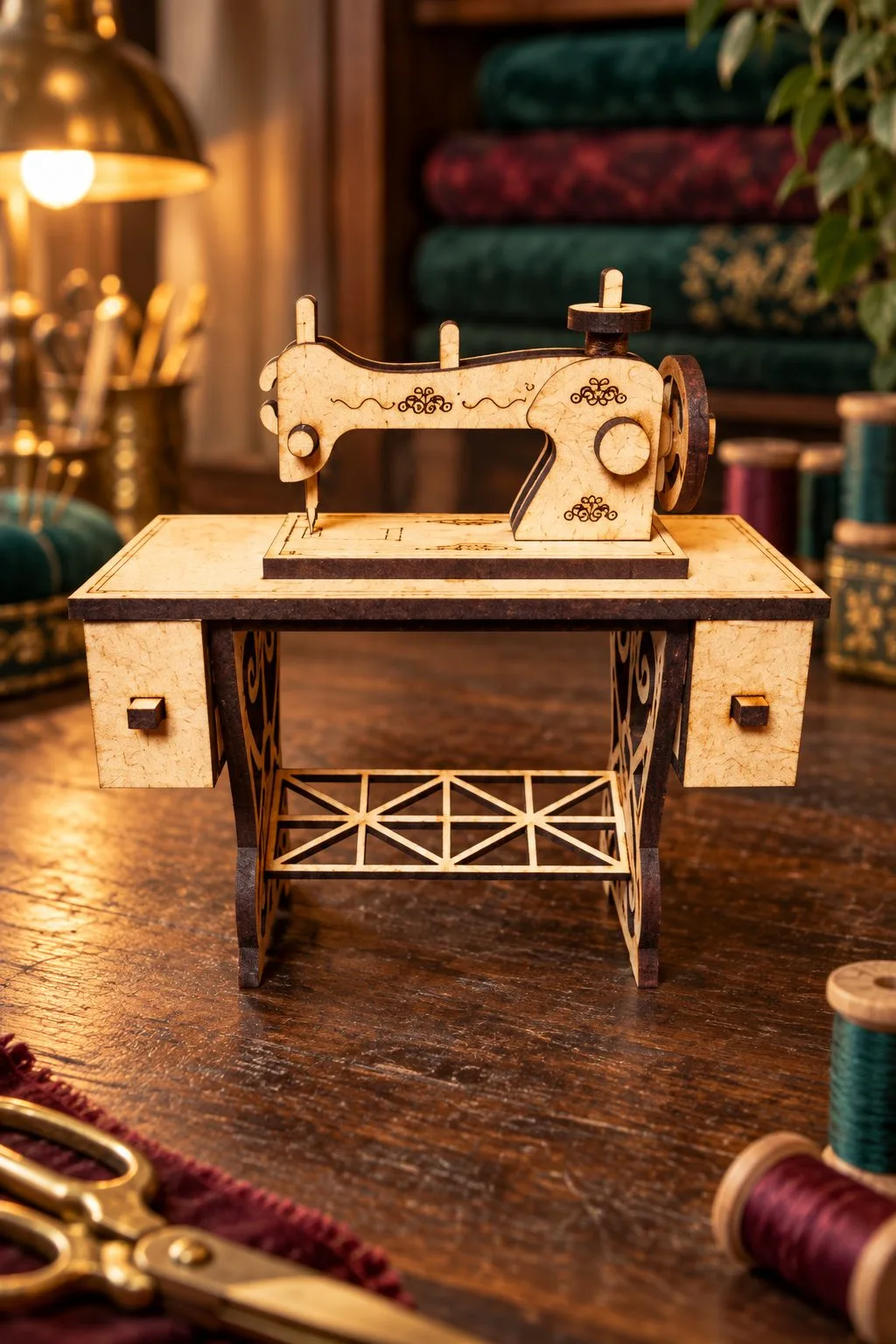 Sewing Machine Model Laser Cut Dxf — SVG laser cut file