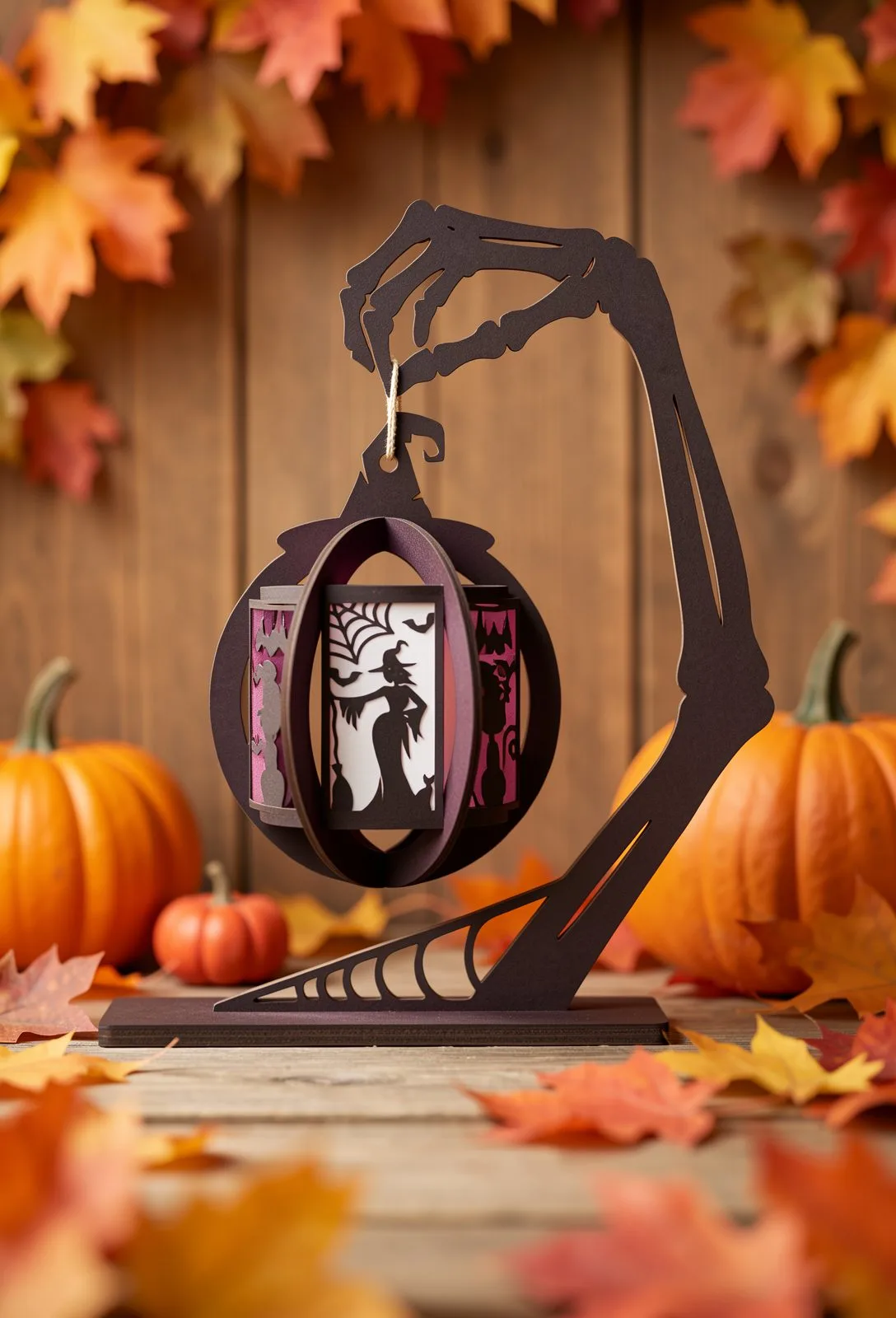 Skeleton Hand Lantern Bundle — SVG laser cut file