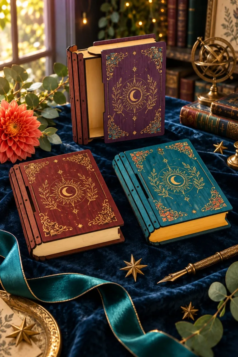 Slider Book Box Laser Cut SVG Files — laser cut SVG file for wood