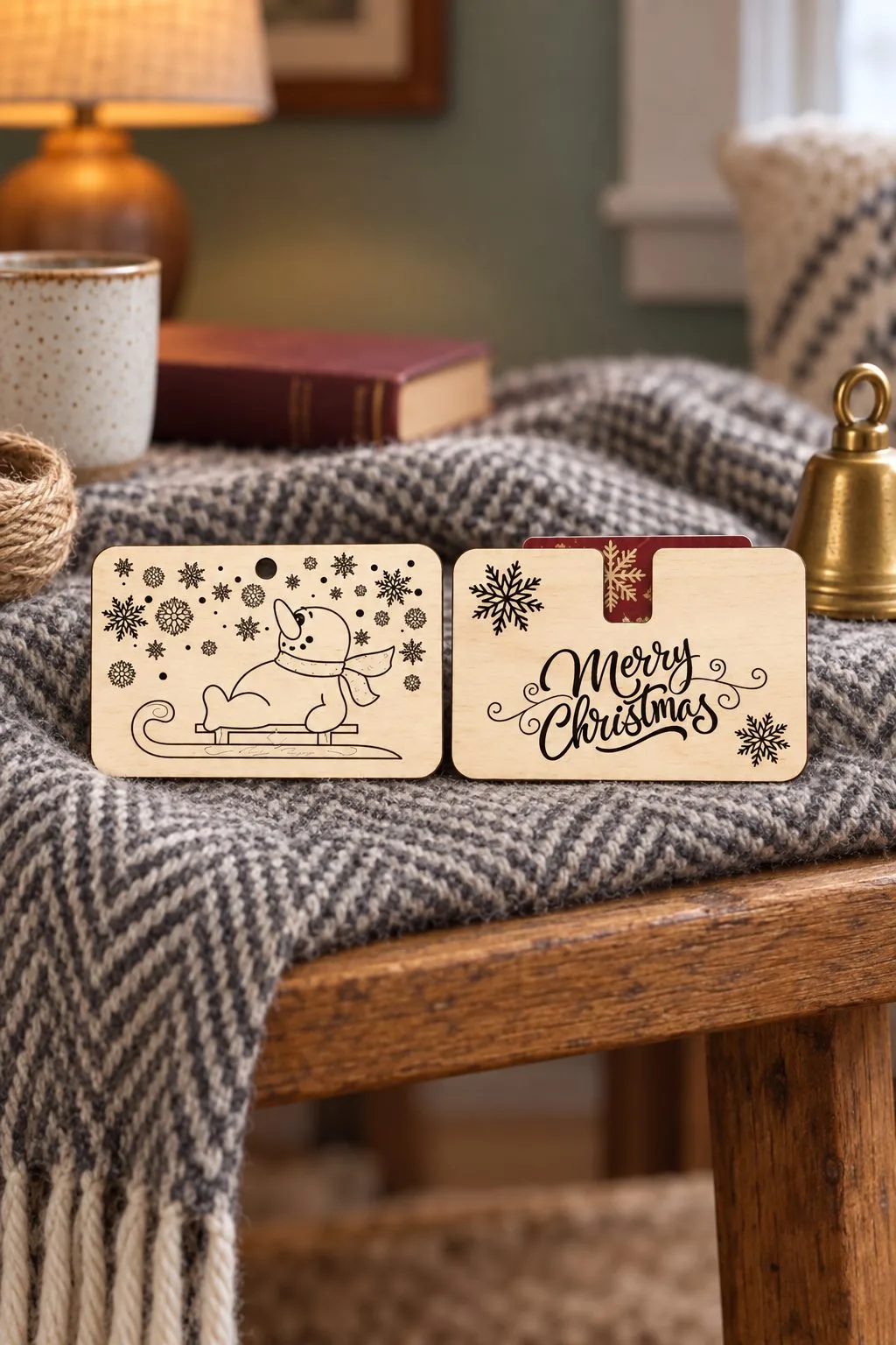 Snow Chaser Gift Card Money Holder — SVG laser cut file