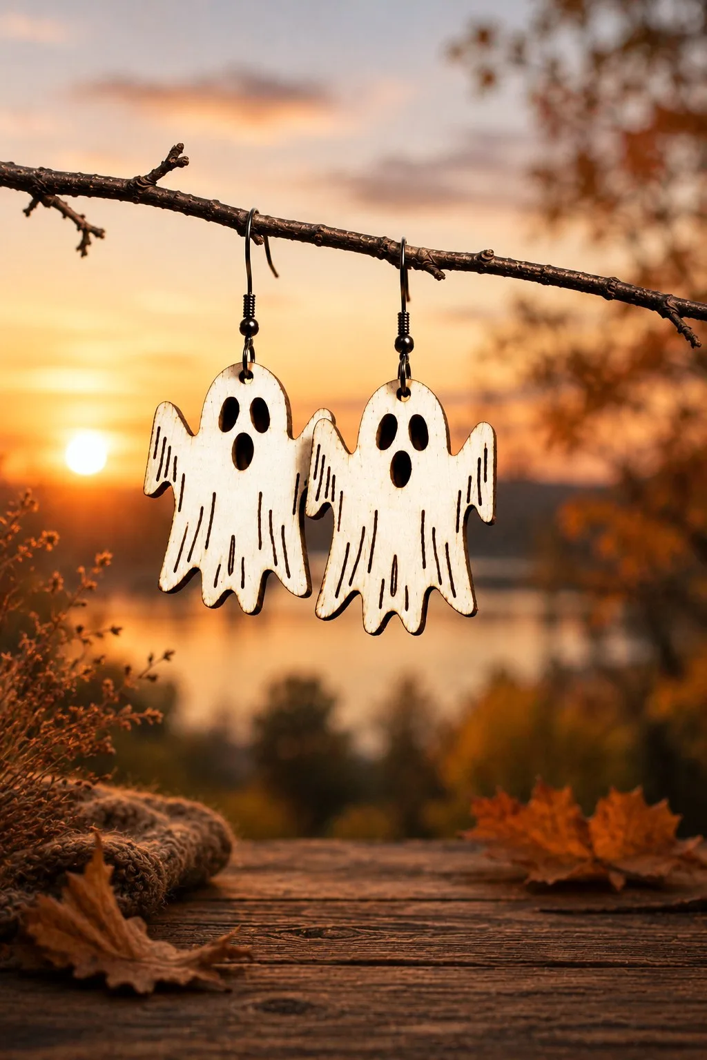 Spooky Halloween Earrings Bundle — SVG laser cut file