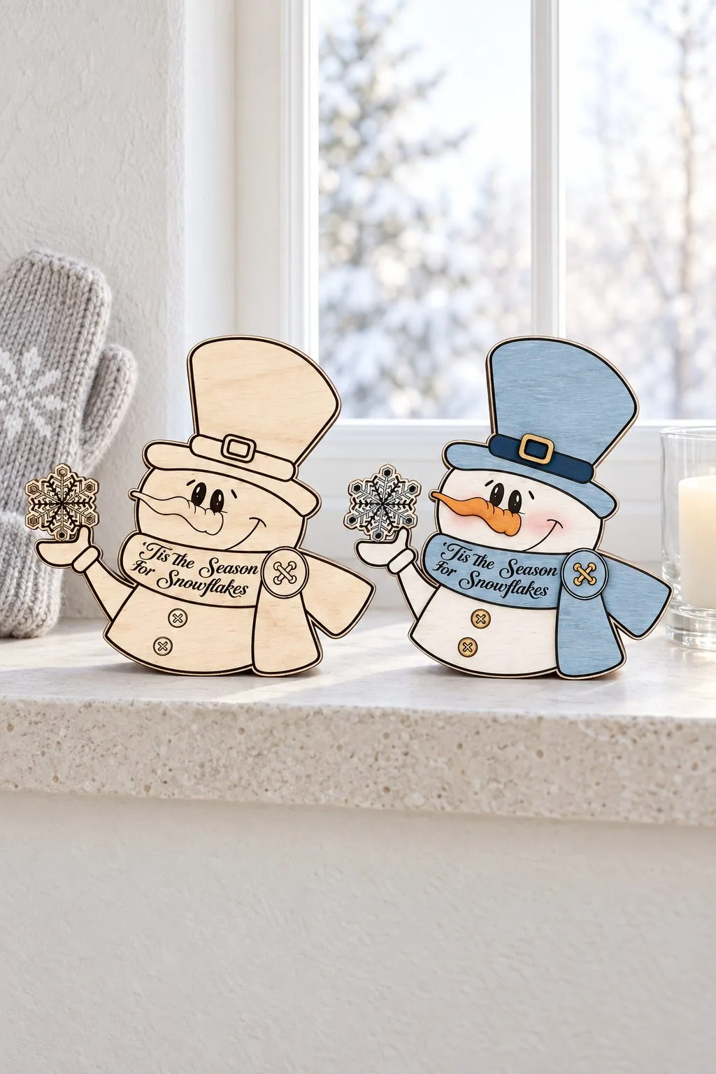 Tis the Season for Snowflakes Sign — SVG laser cut file