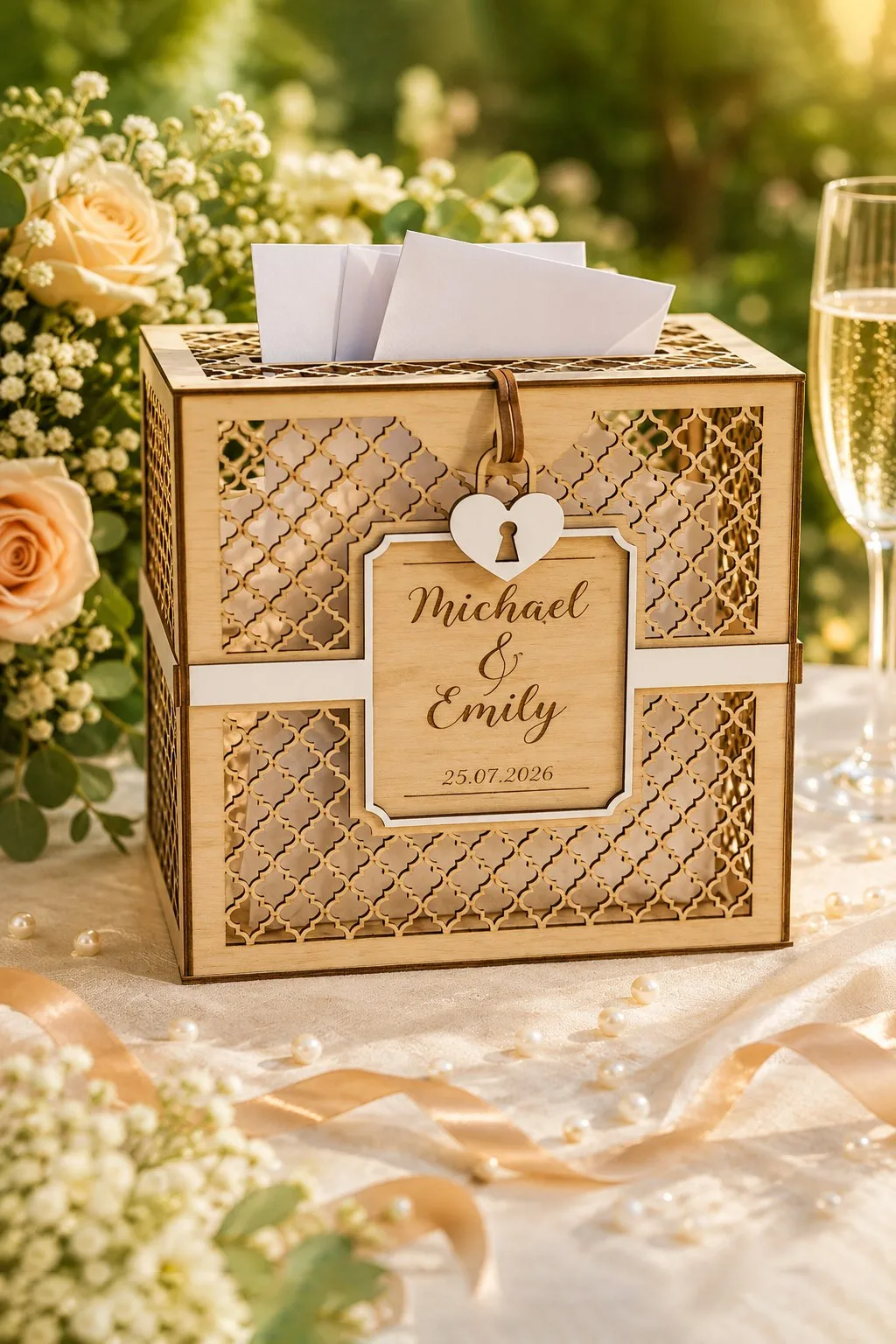 Wedding Card Box Laser Cut Bundle CNC — SVG laser cut file