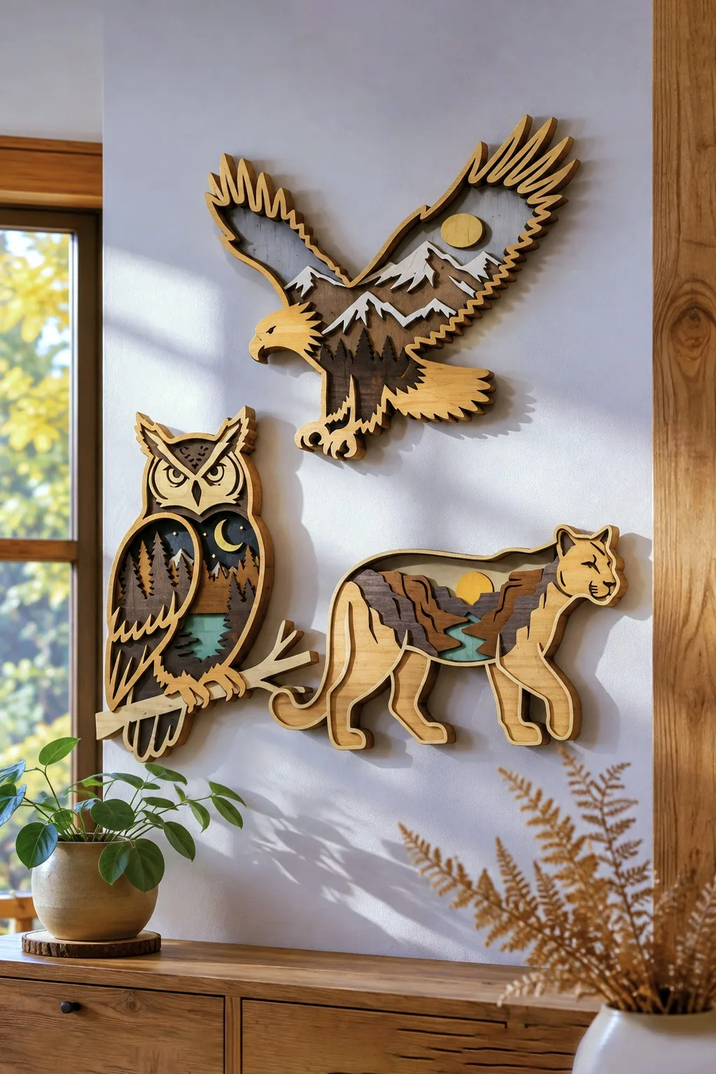 Wildlife Layered Animal Bundle — SVG laser cut file