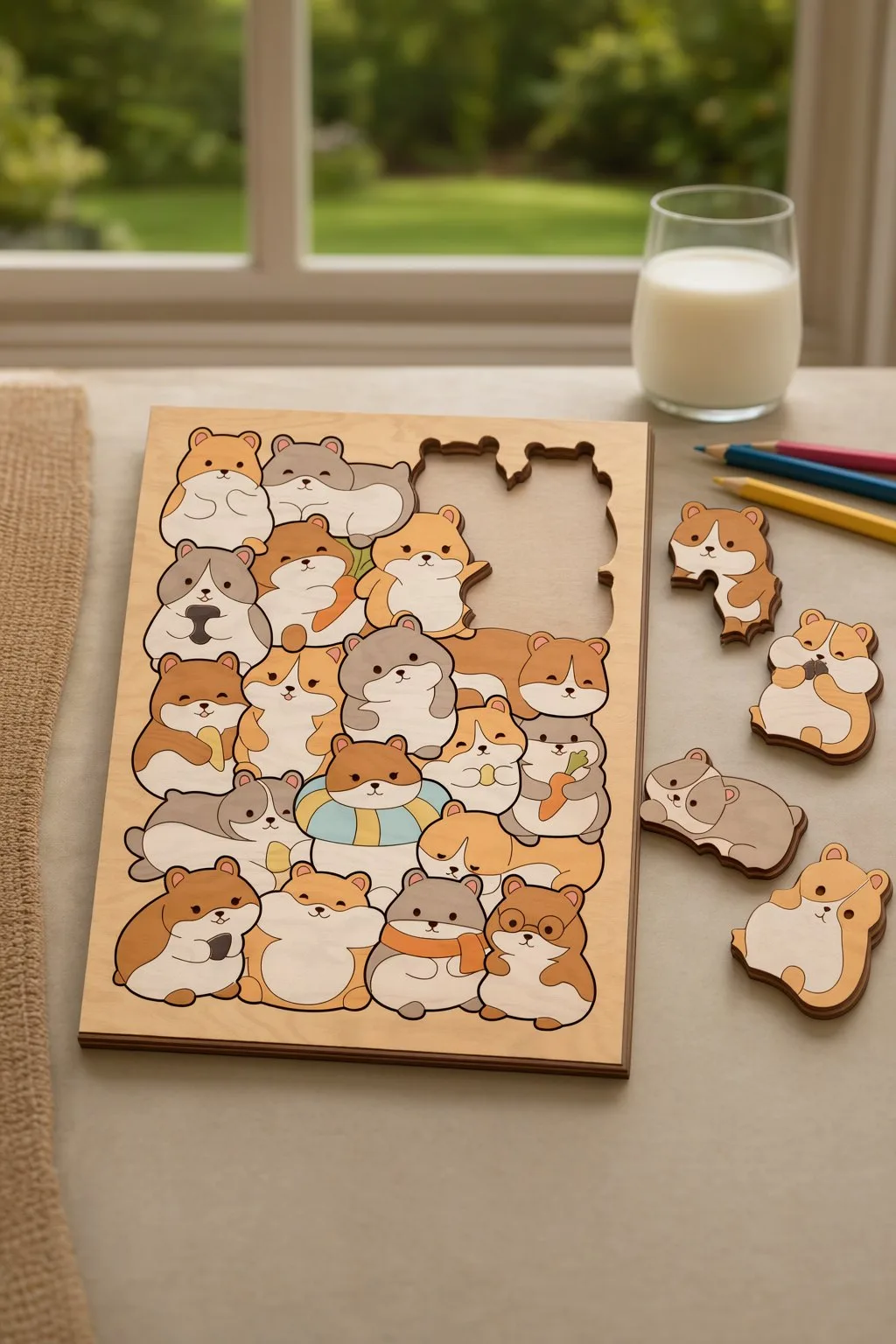 3D Animal Puzzle Laser Cut — SVG laser cut file