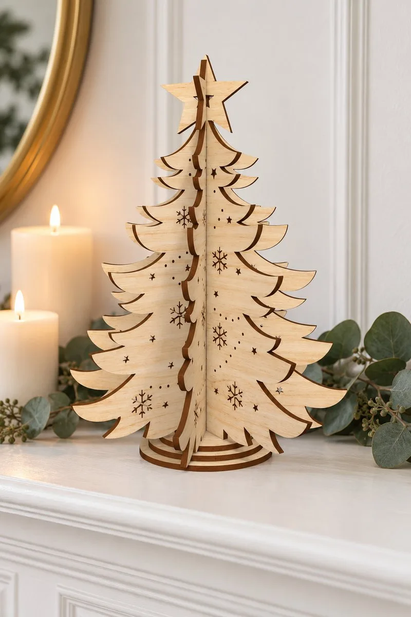 3D Slot-Together Christmas Tree Bundle — laser cut Christmas tree
