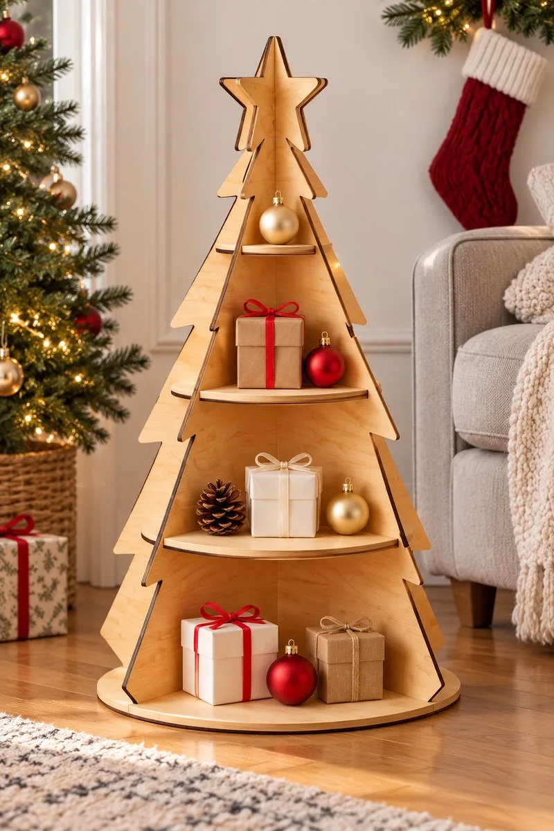 Christmas Tree Shelf Bundle — laser cut Christmas tree