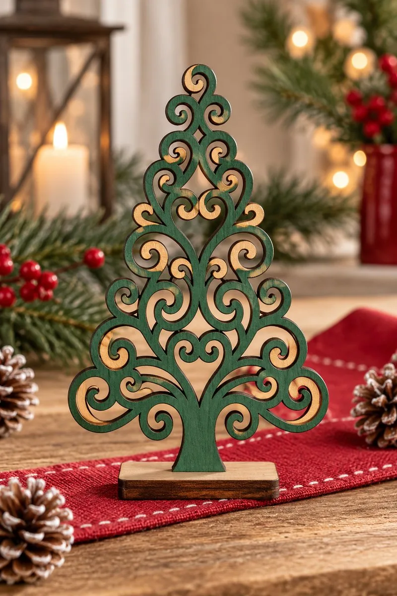 Decorative Christmas Tree Stands — laser cut Christmas tree
